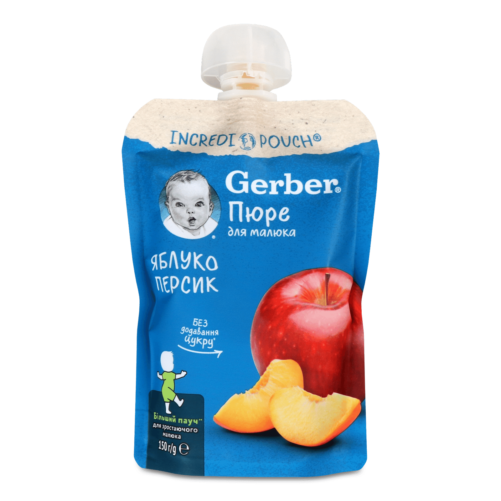 Пюре Gerber яблуко-персик - 1