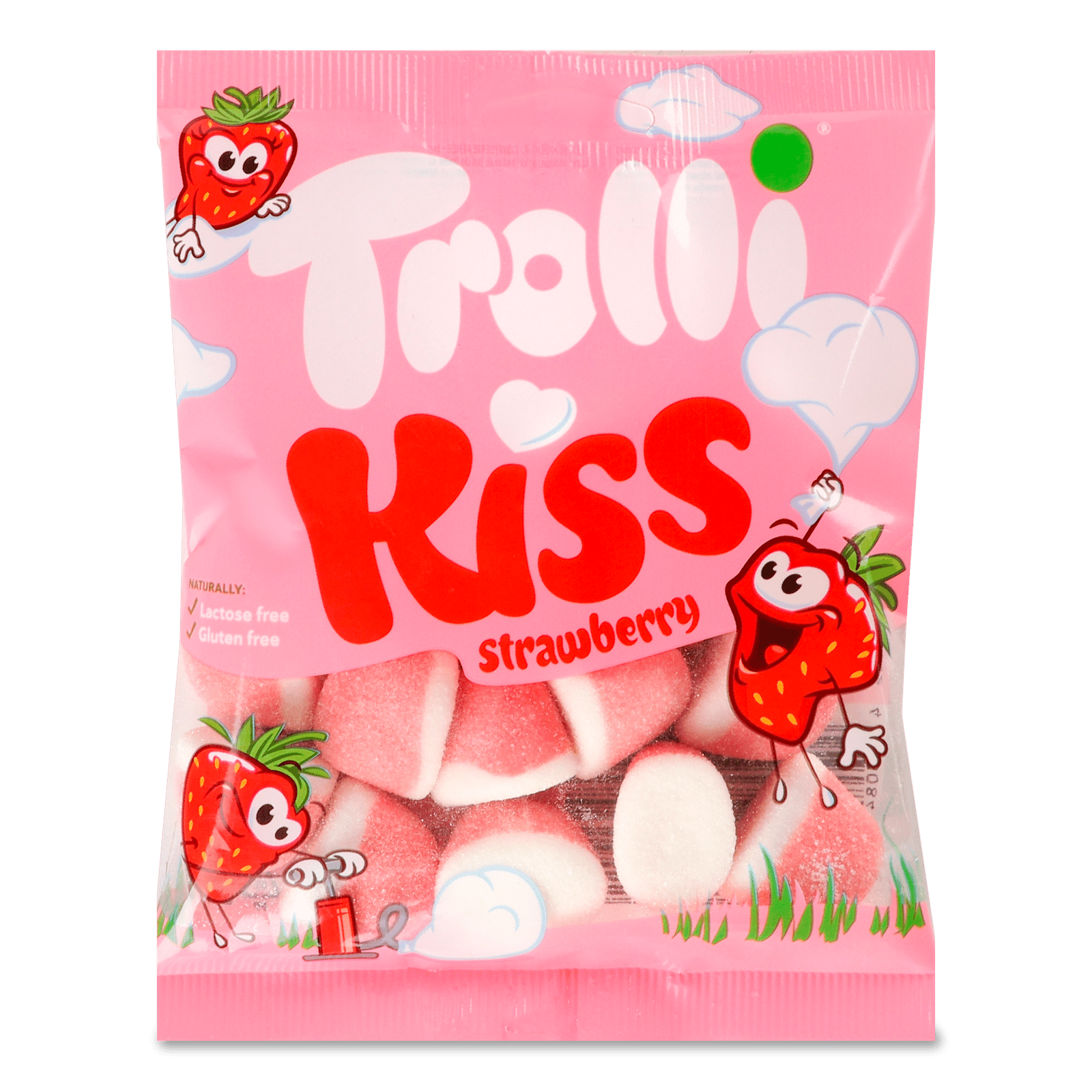 Мармелад жувальний Trolli Strawberry Kiss зефірний - 1