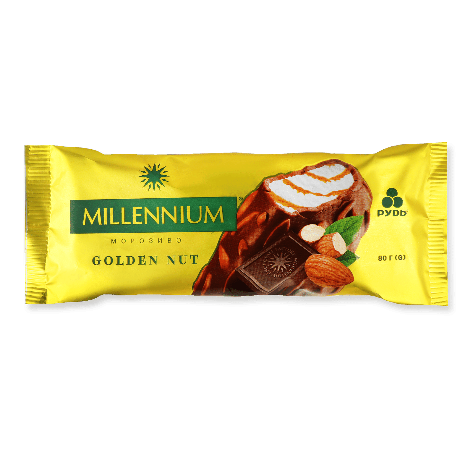 Морозиво Рудь Milennium Golden Nut ескімо - 1