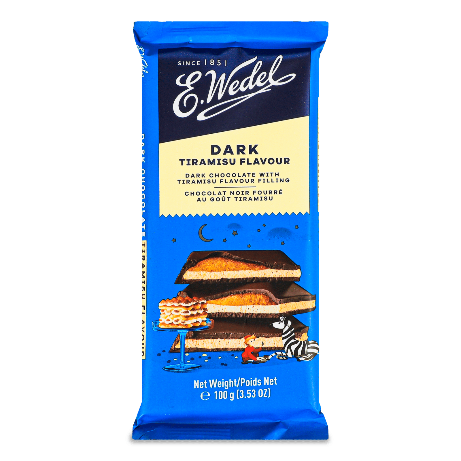 Шоколад чорний E.Wedel зі смаком тірамісу - 1