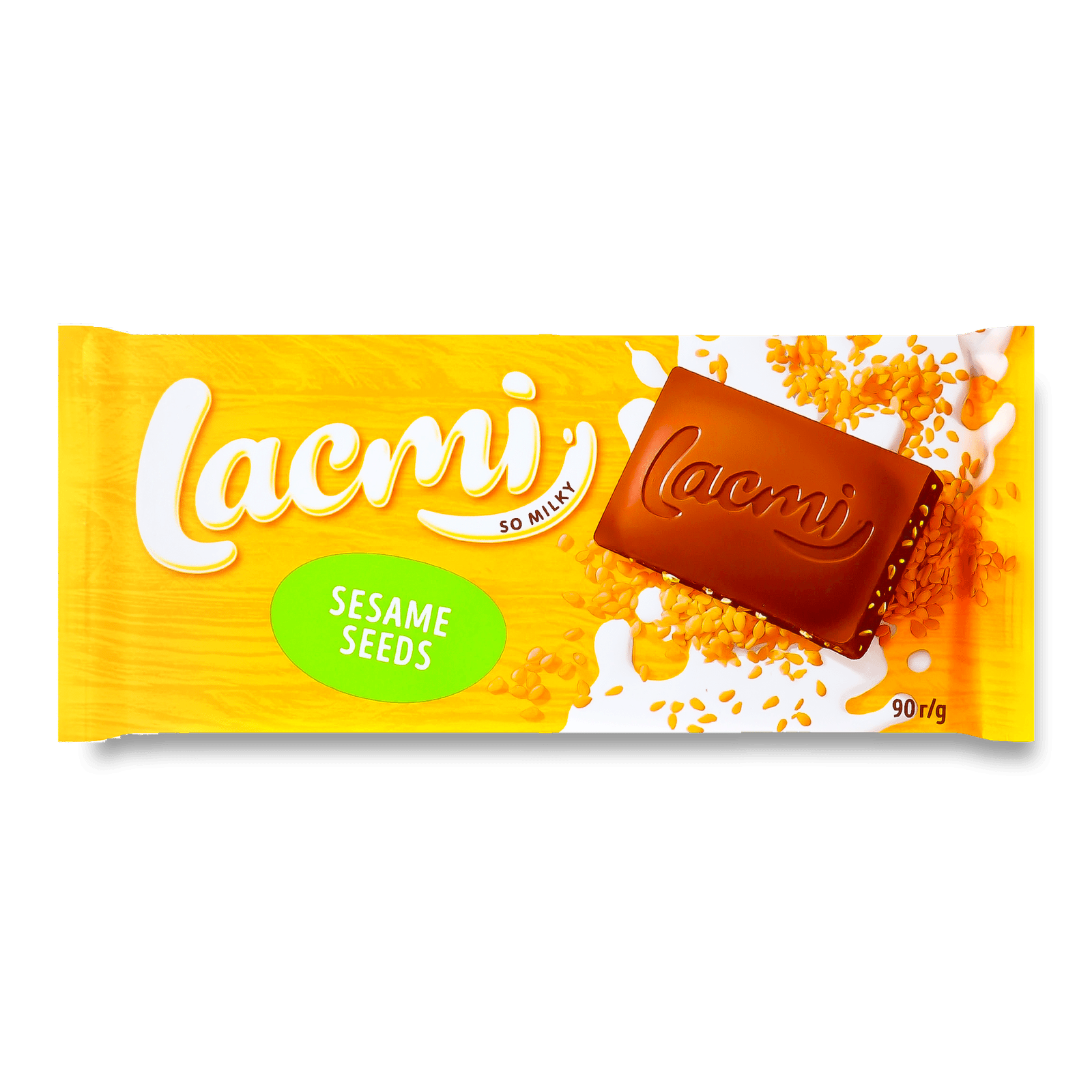 Шоколад молочний Roshen Lacmi з сезамом - 1