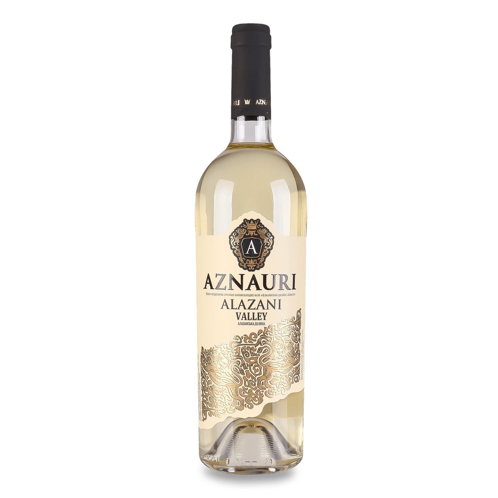 Вино Aznauri «Алазанська долина» біле напівсолодке - 1