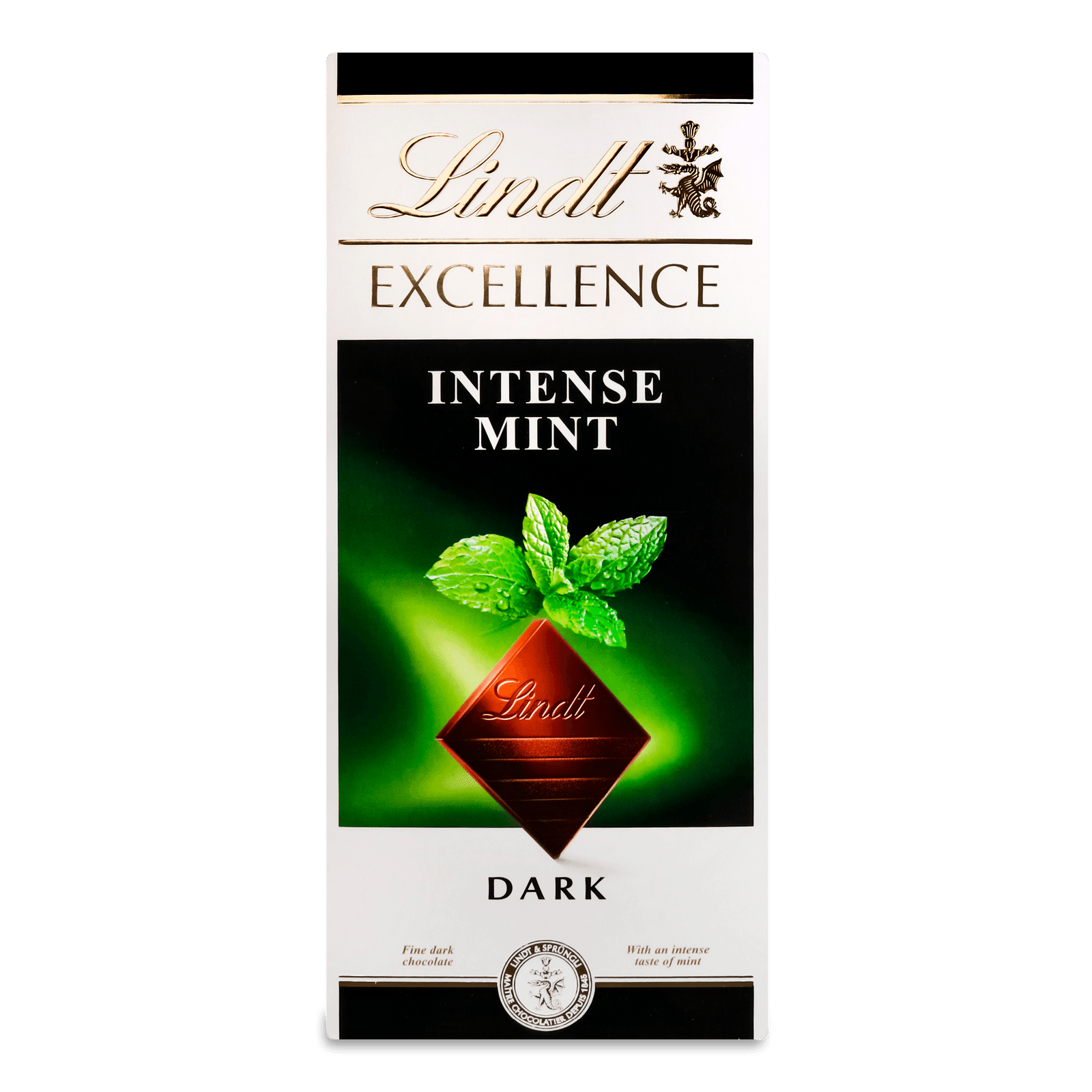 Шоколад Lindt Excellence швейцарський з м'ятою гіркий - 1