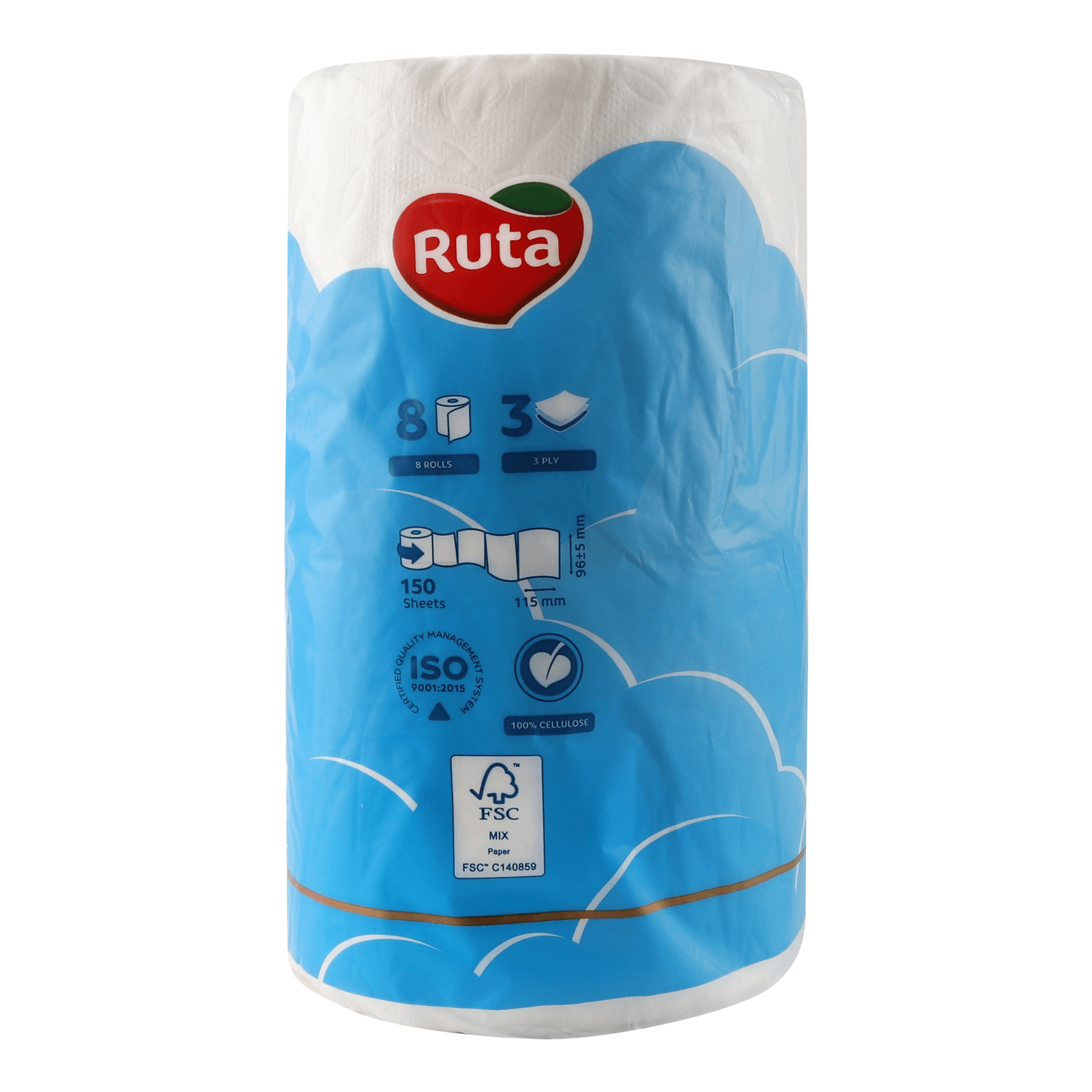 Папір туалетний Ruta Pure Whitе - 3