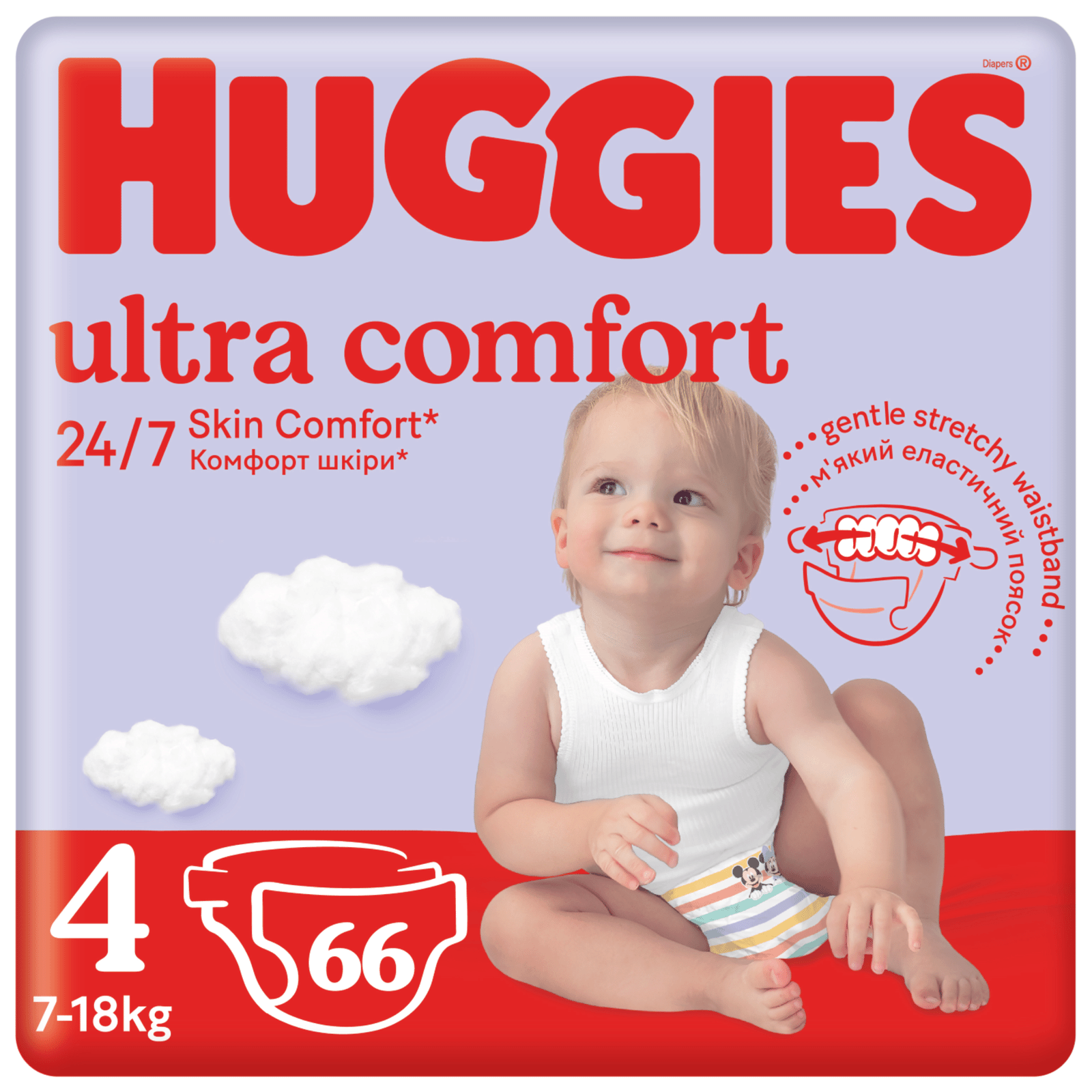 Підгузки Huggies Ultra Comfort 4 (7-18 кг) - 1