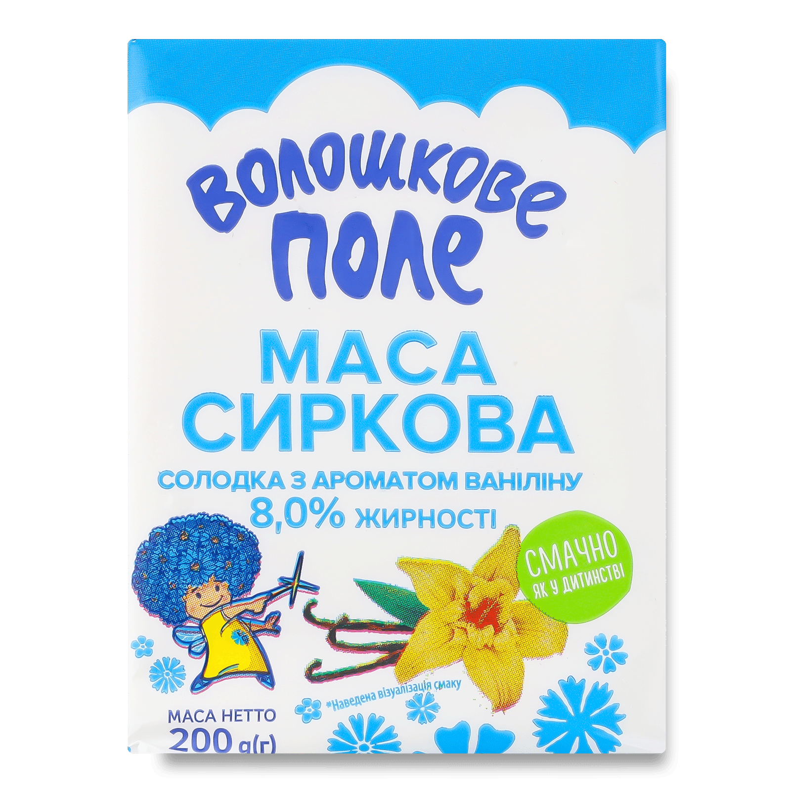 Маса сиркова «Волошкове поле» з ароматом ваніліну 8% - 1