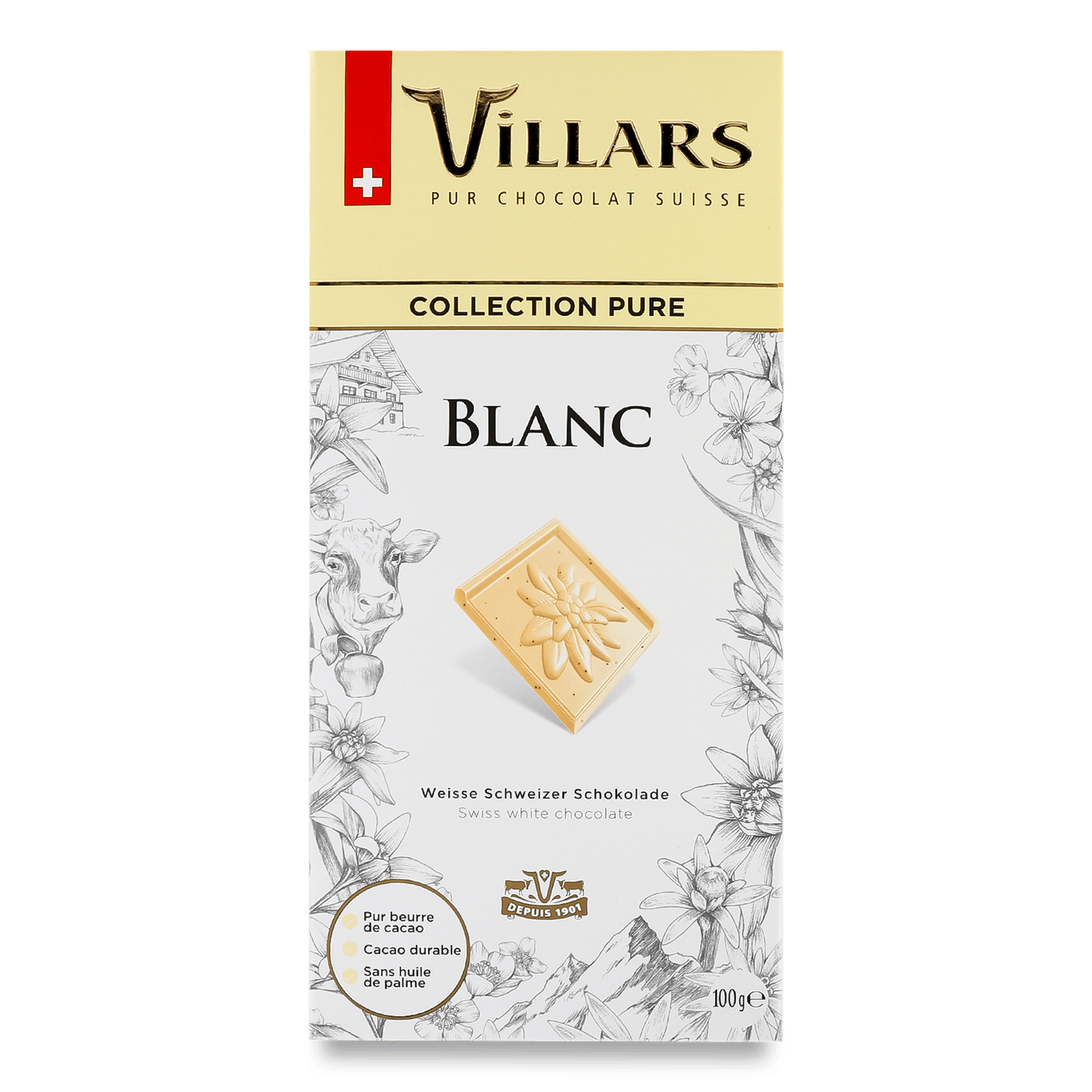 Шоколад білий Villars з ваніллю - 1