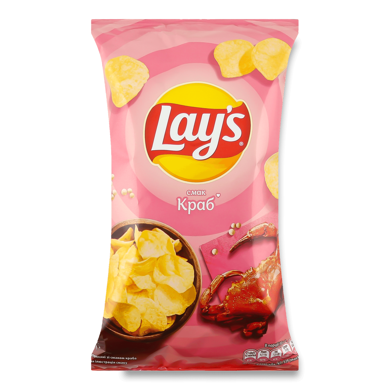 Чипси Lay's картопляні зі смаком краба - 1