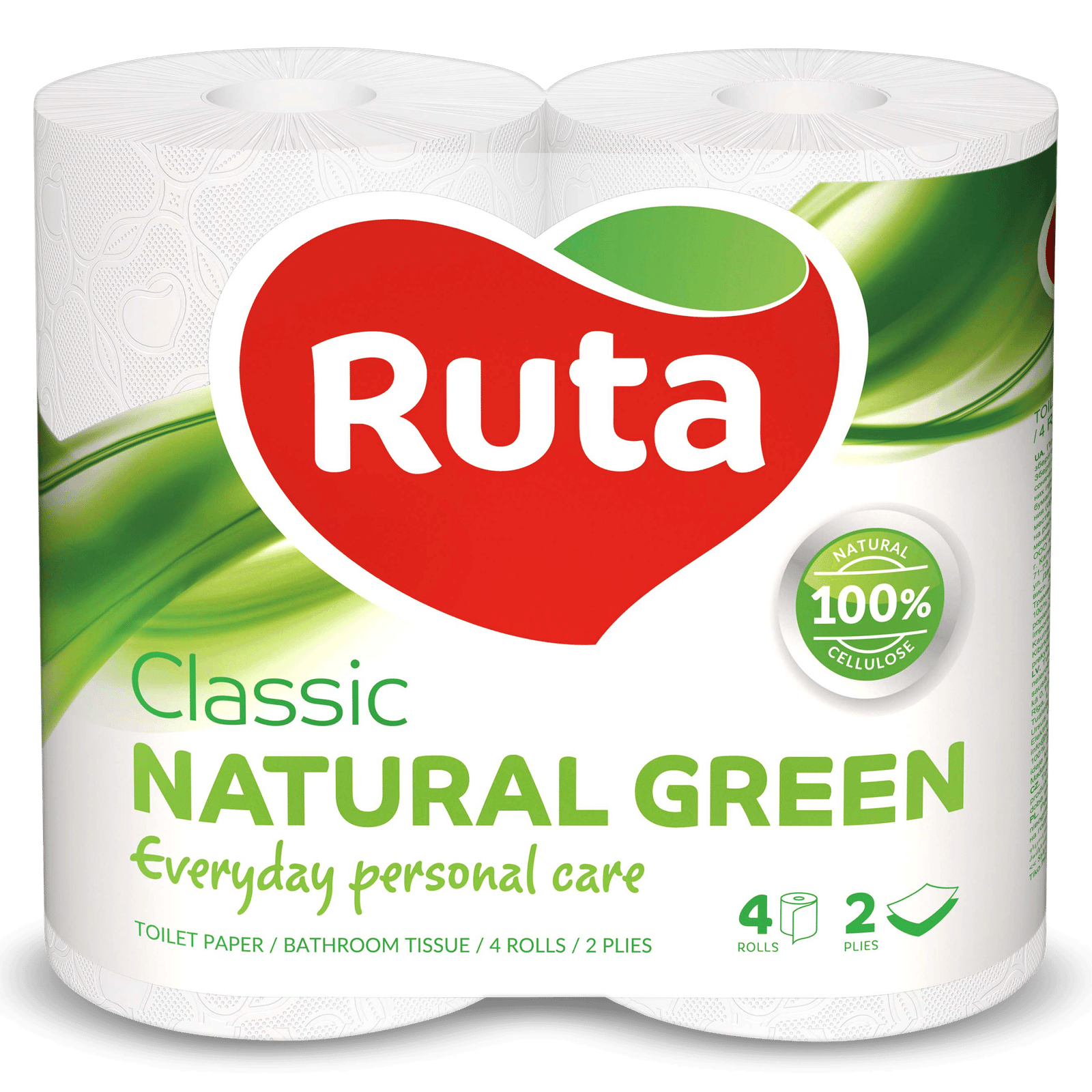 Папір туалетний Ruta Classic зелений - 1