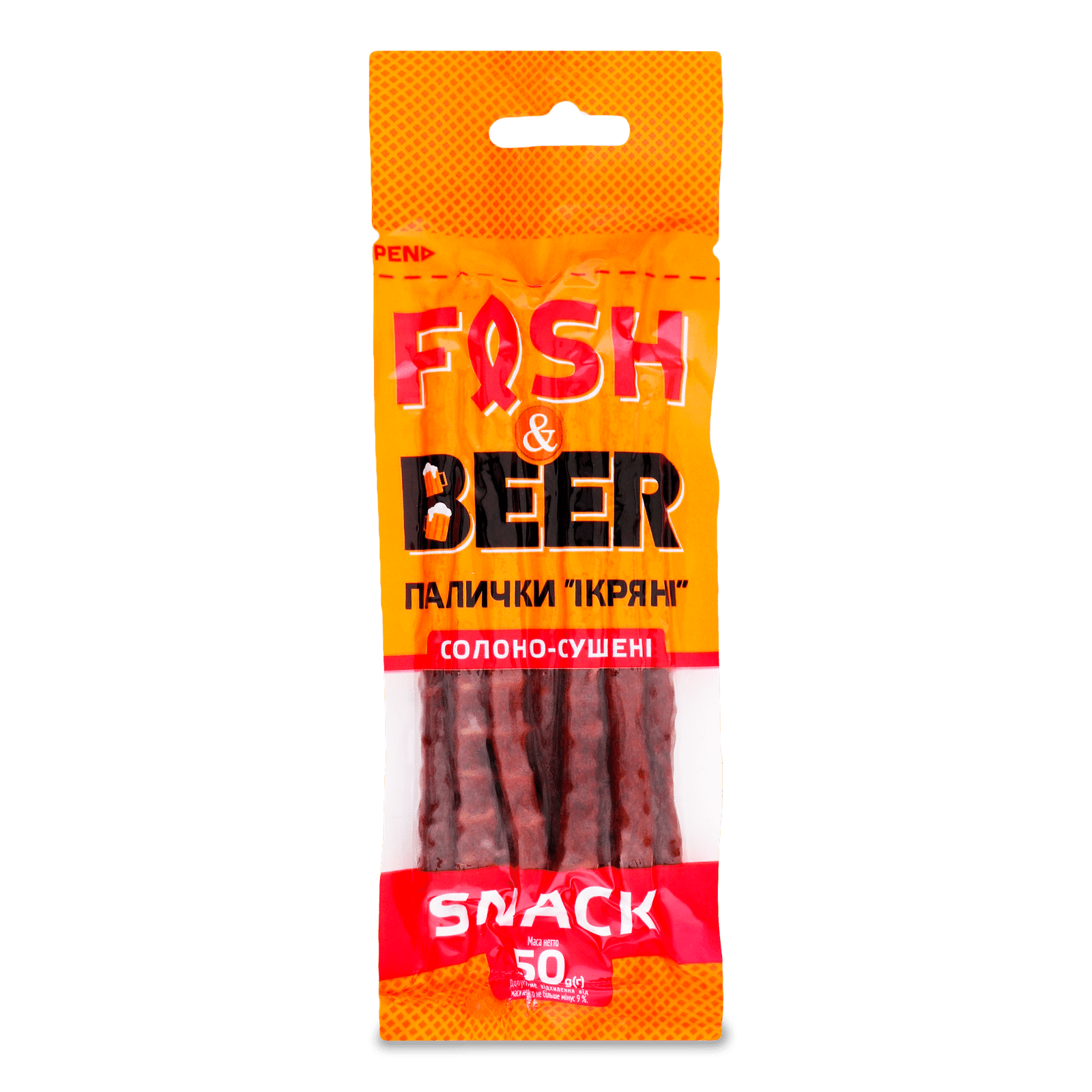 Палички ікряні Fish&Beer солоно-сушені - 1