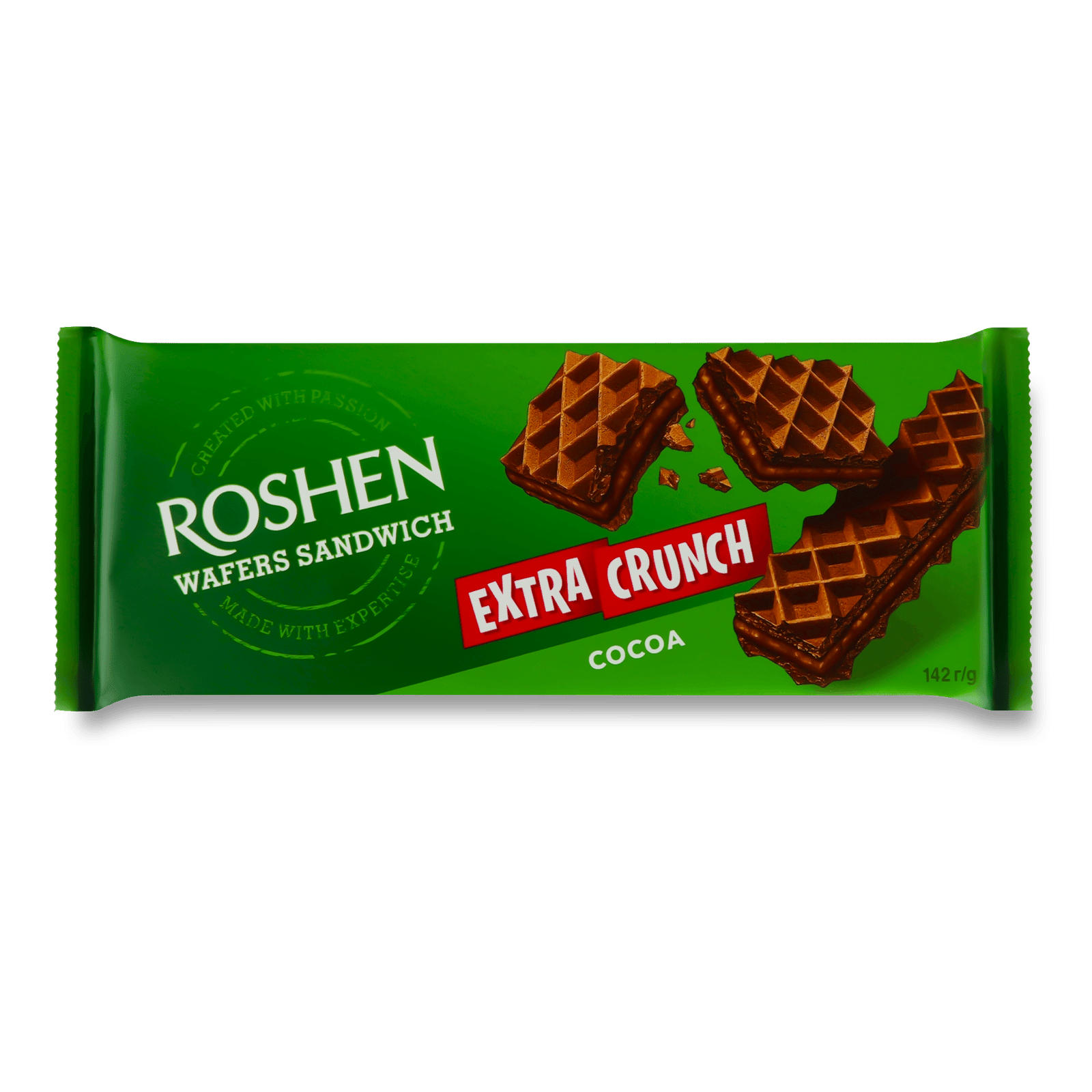 Вафлі Roshen Wafers Sandwich Extra Crunch Cocoa - 1