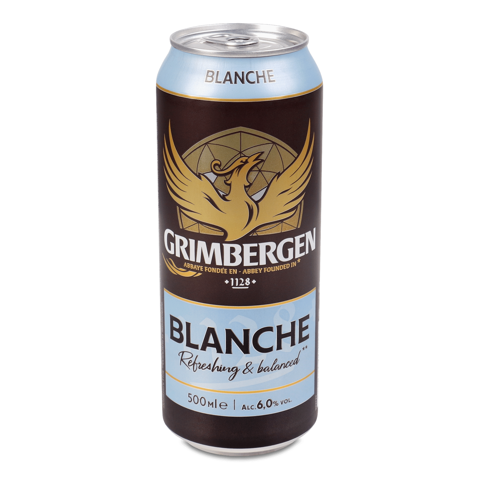 Пиво Grimbergen Blanche світле з/б - 1