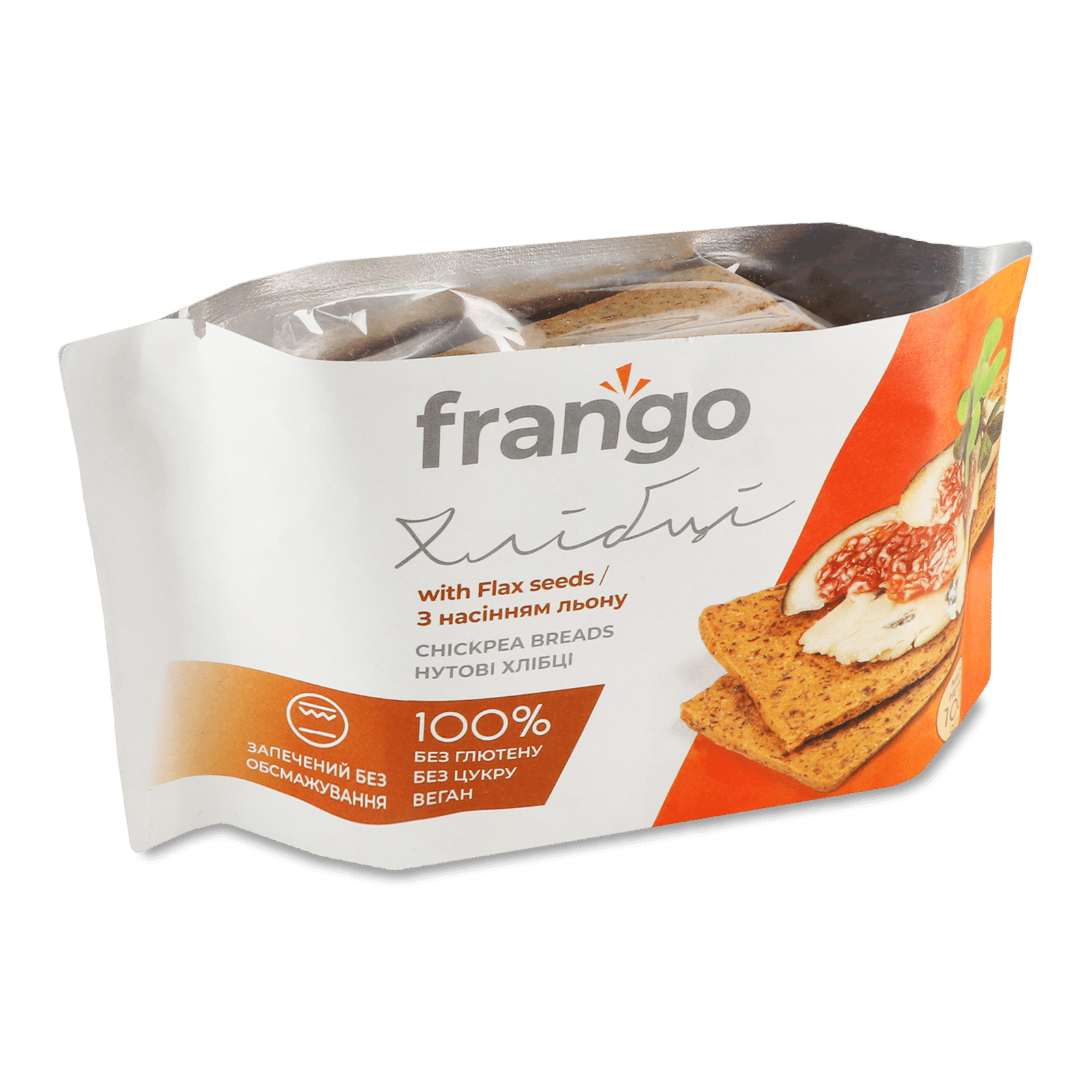 Хлібці Лавка традиц Frango нутові з насінням льону - 1
