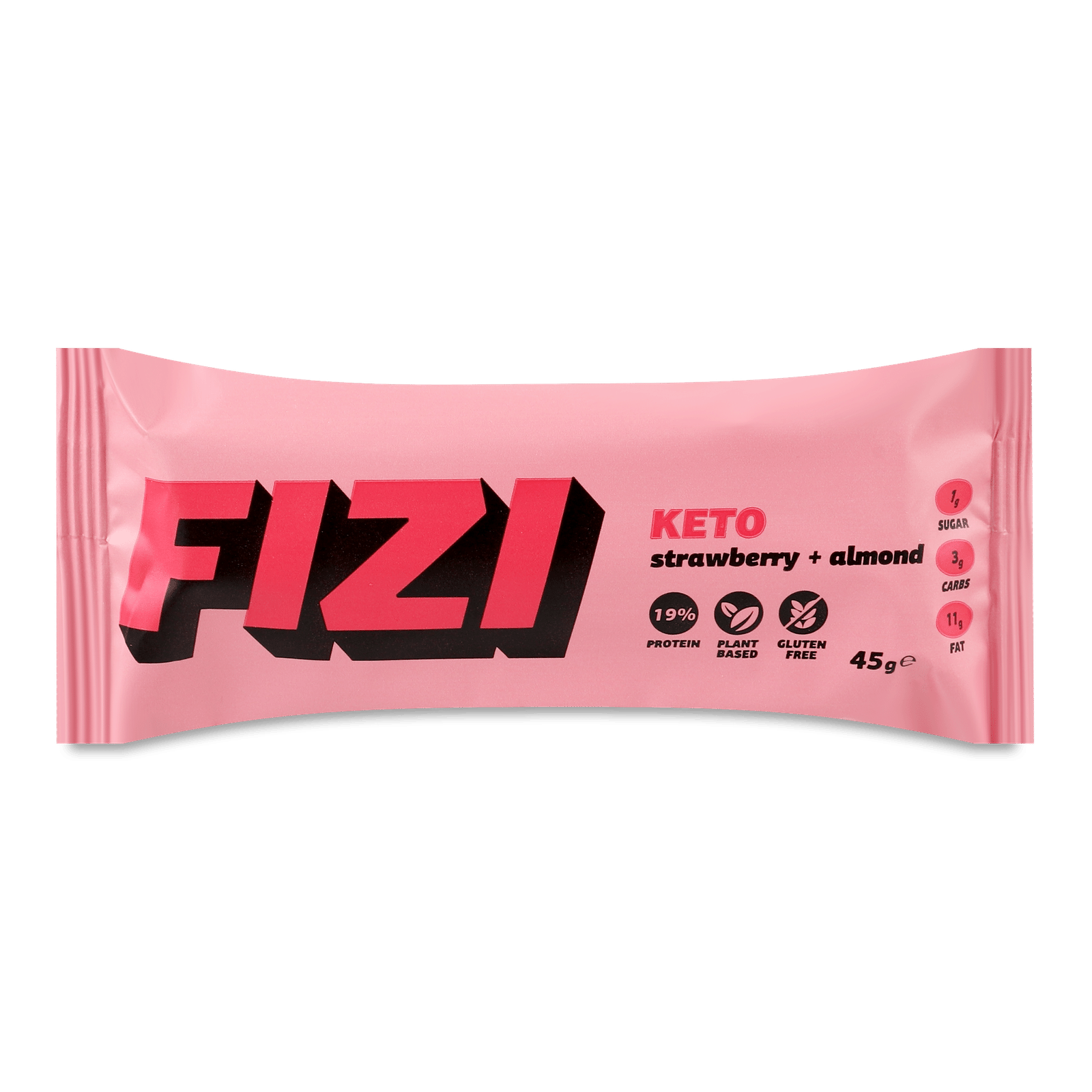 Батончик Fizi Strawberry almond протеїновий - 1