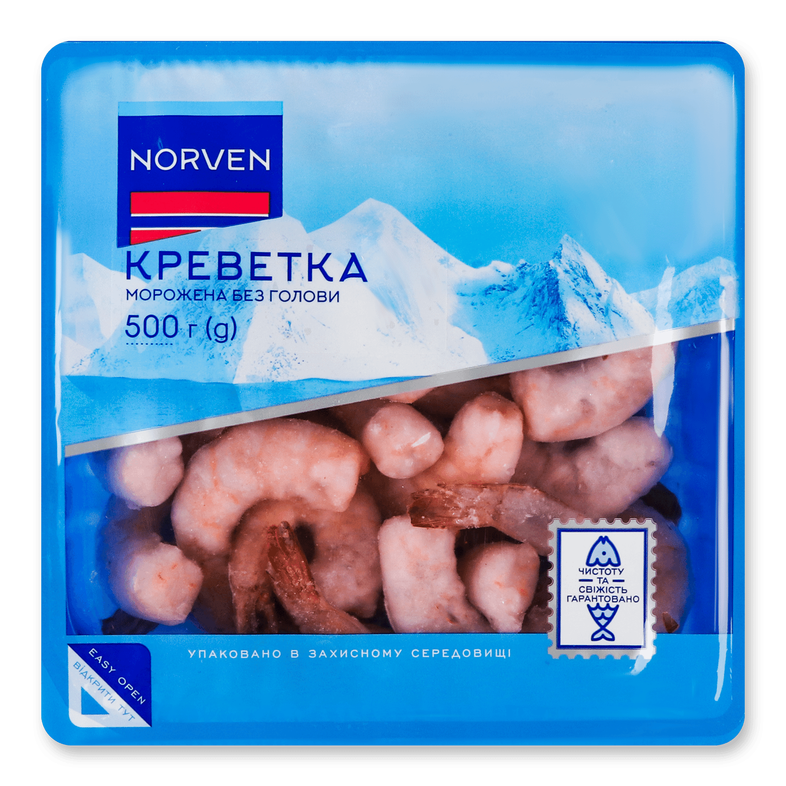 Креветка Norven глазурована чищена морожена - 1