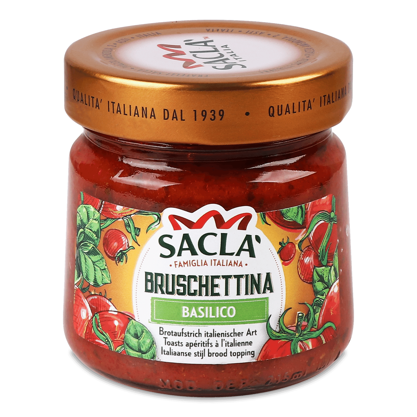 Брускетта Sacla з томатами та базиліком - 1