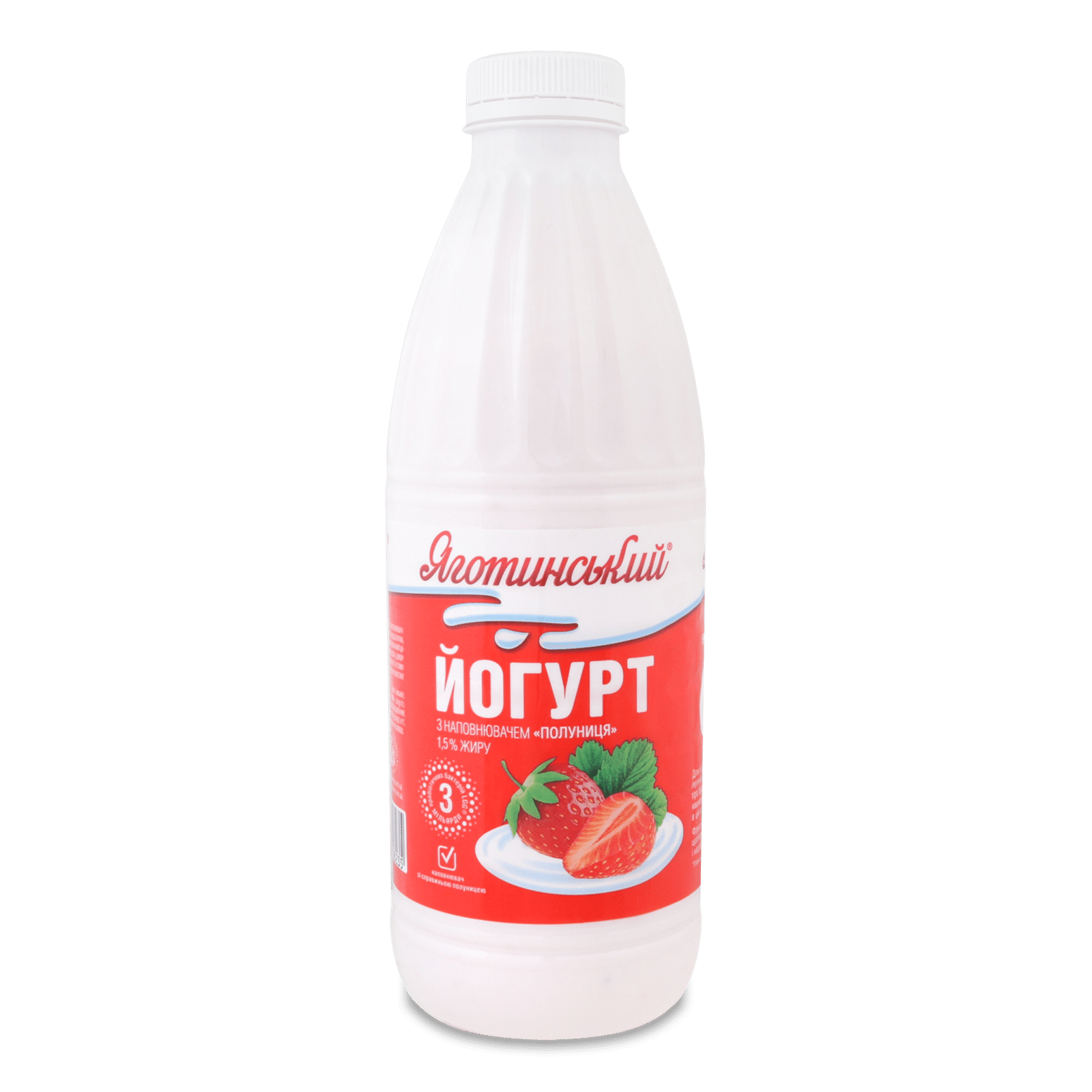 Йогурт «Яготинський» з наповнювачем полуниця 1,5% - 1