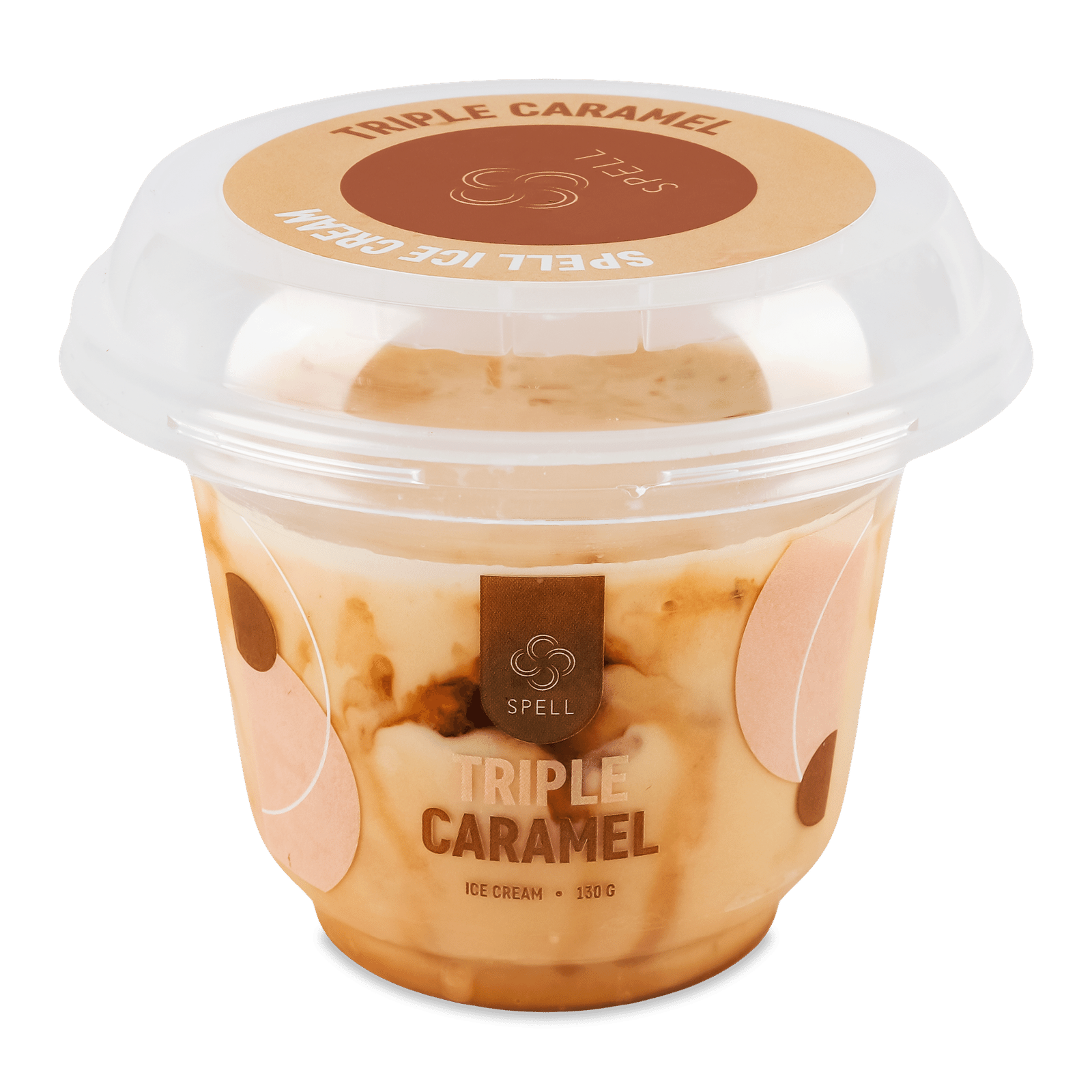 Морозиво Spell Triple Caramel з молочним шоколадом та шматочками солоної карамелі - 1