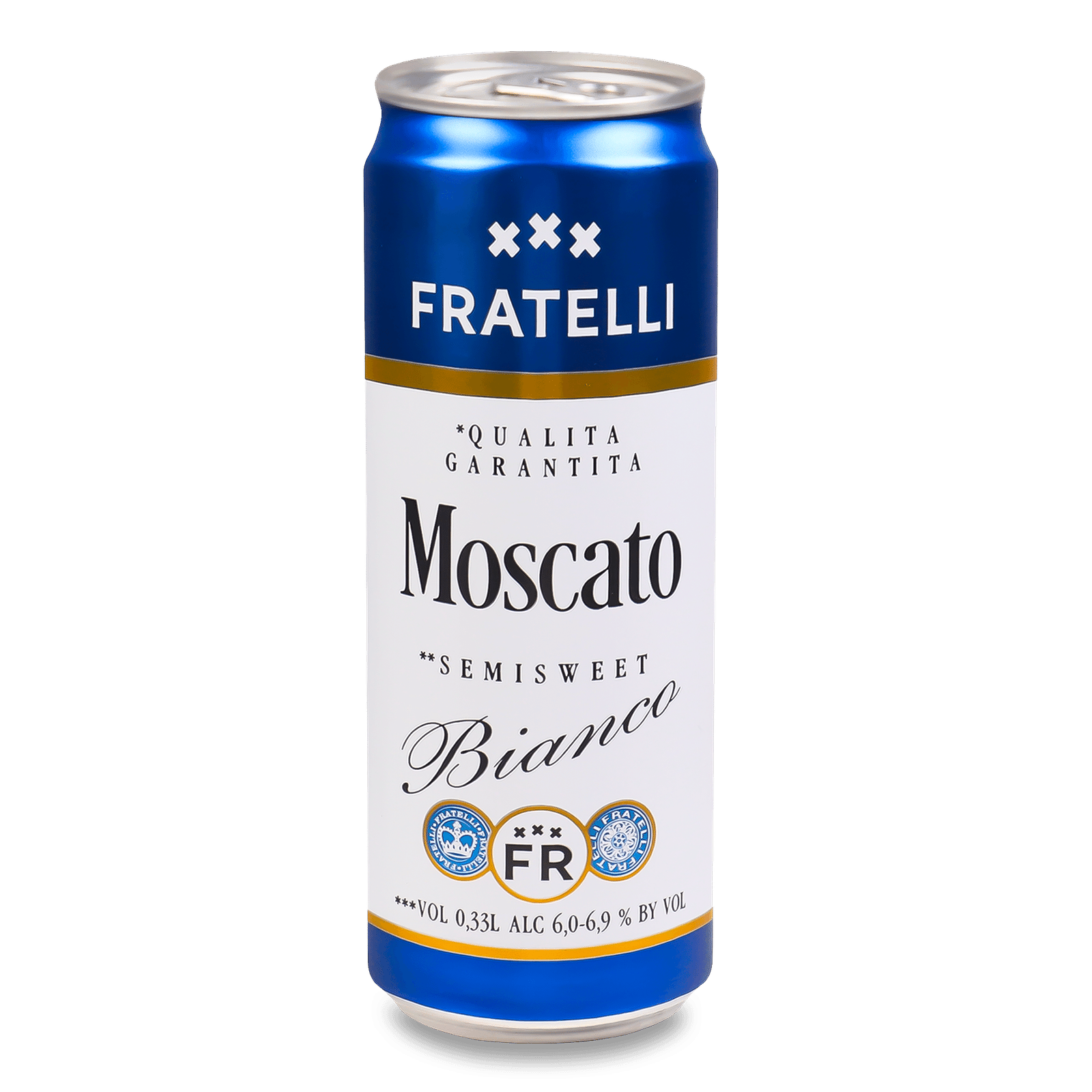 Напій винний Fratelli Moscato Bianco слабоалкогольний з/б - 1