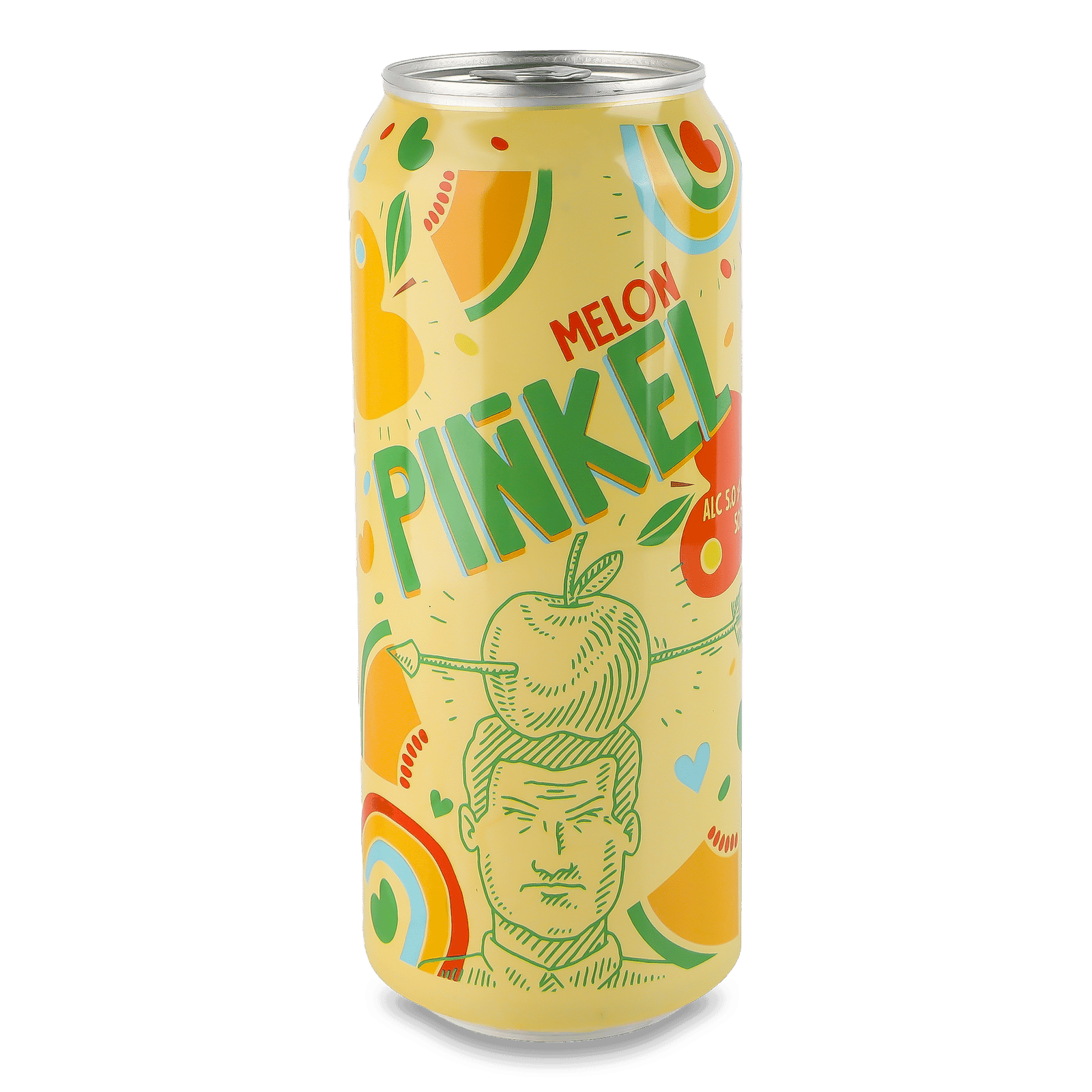 Напій зброджений Pinkel диня-яблуко з/б - 1