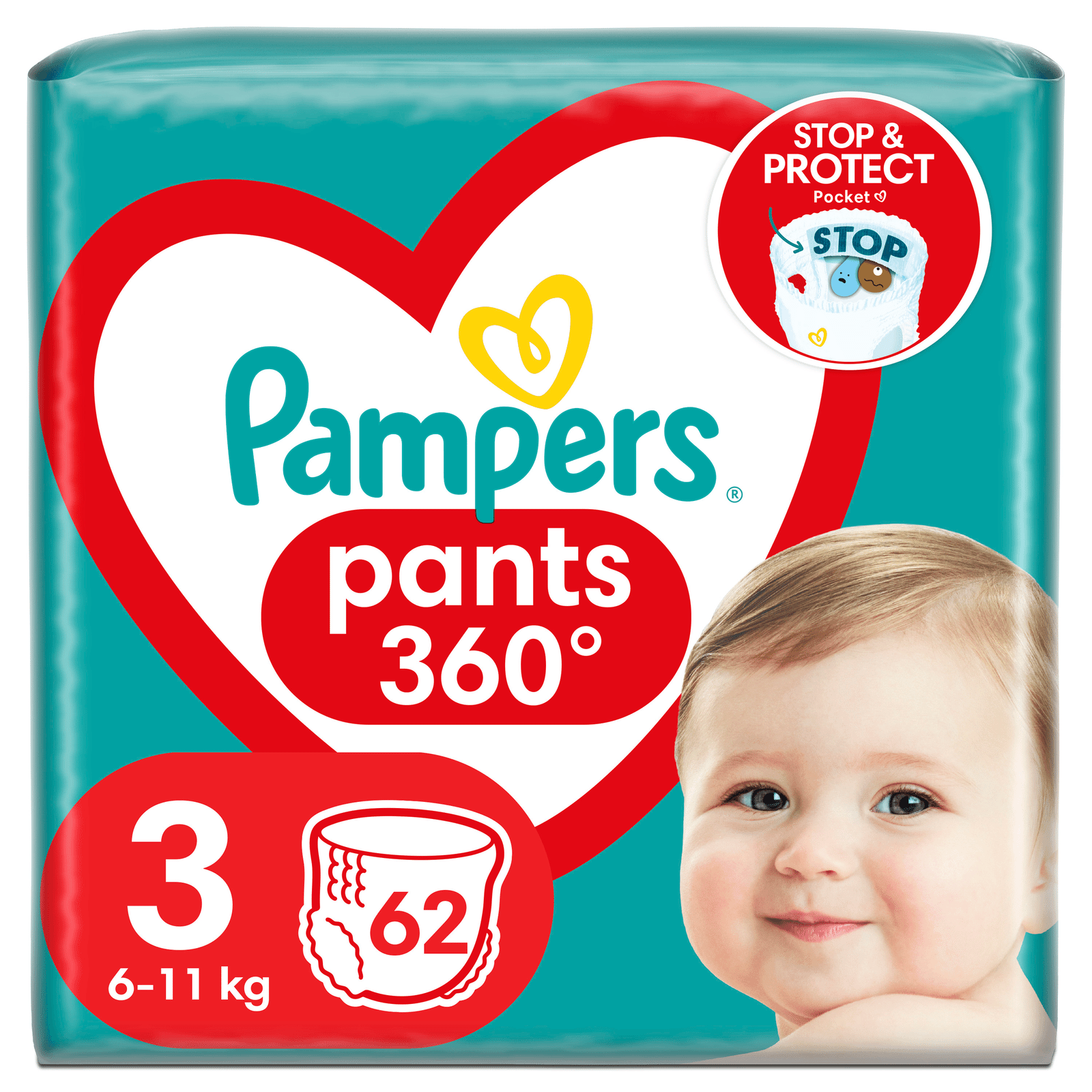 Підгузки-трусики Pampers Pants 3 (6-11 кг) - 1
