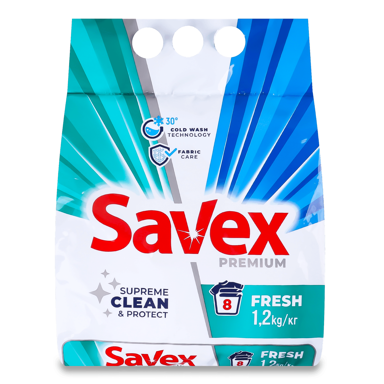 Порошок пральний Savex 2in1 Fresh для автоматичного та ручного прання - 1