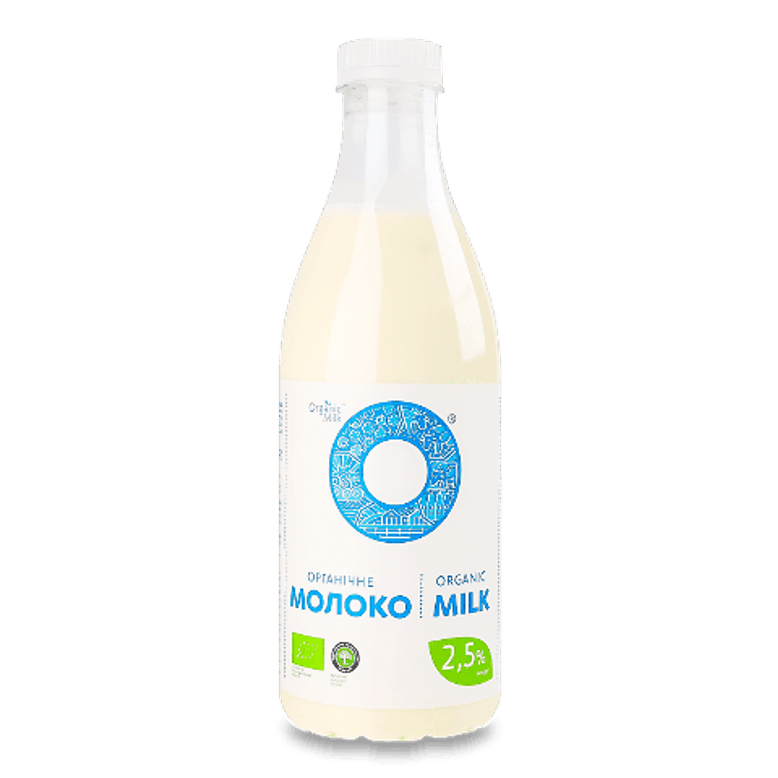 Молоко пастеризоване Organic Milk органічне 2,5% пляшка - 1