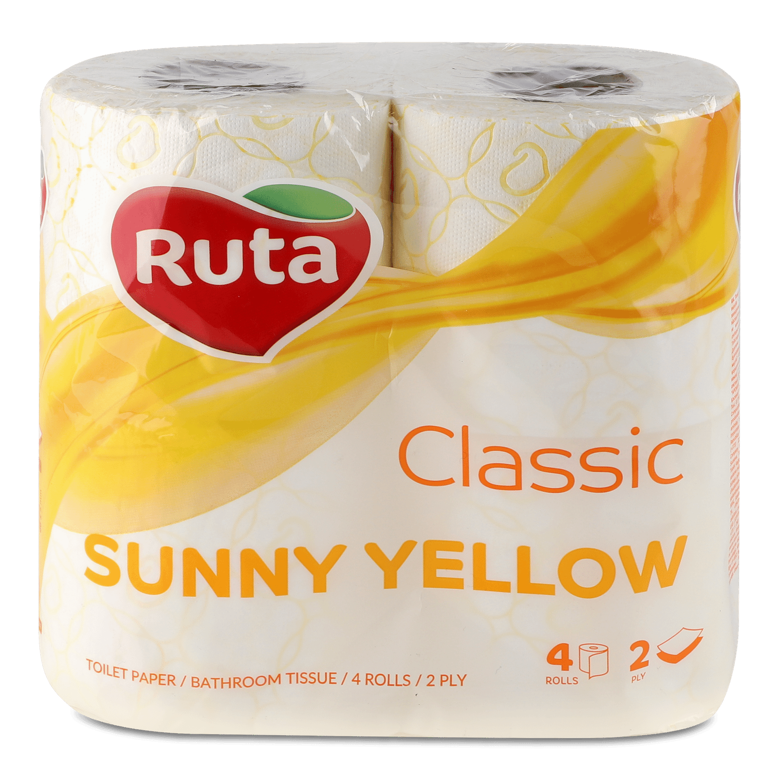 Папір туалетний Ruta Classic жовтий - 1
