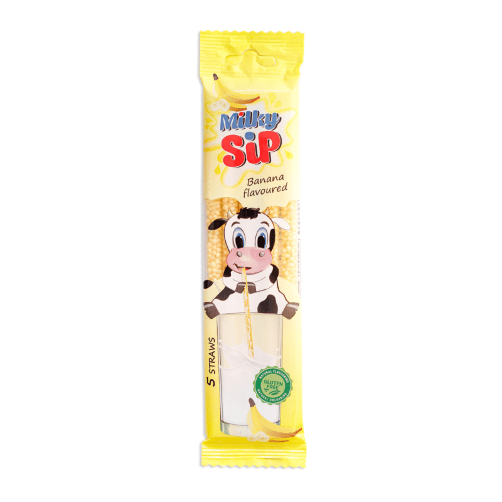 Трубочка MilkySip ароматизована для молока банан - 1