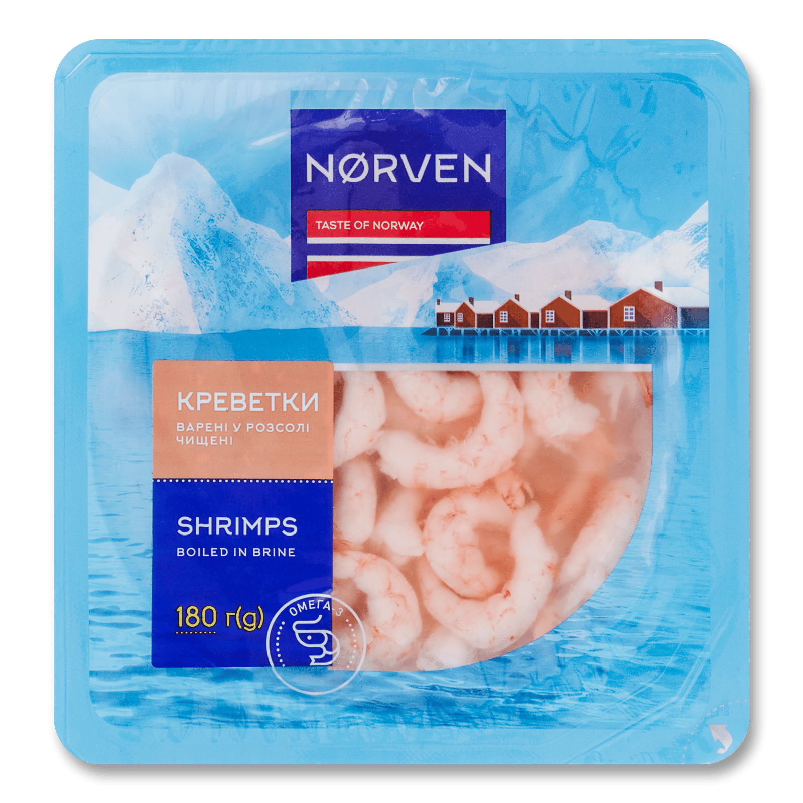 Креветки Norven Vannamei варені чищені у розсолі - 1