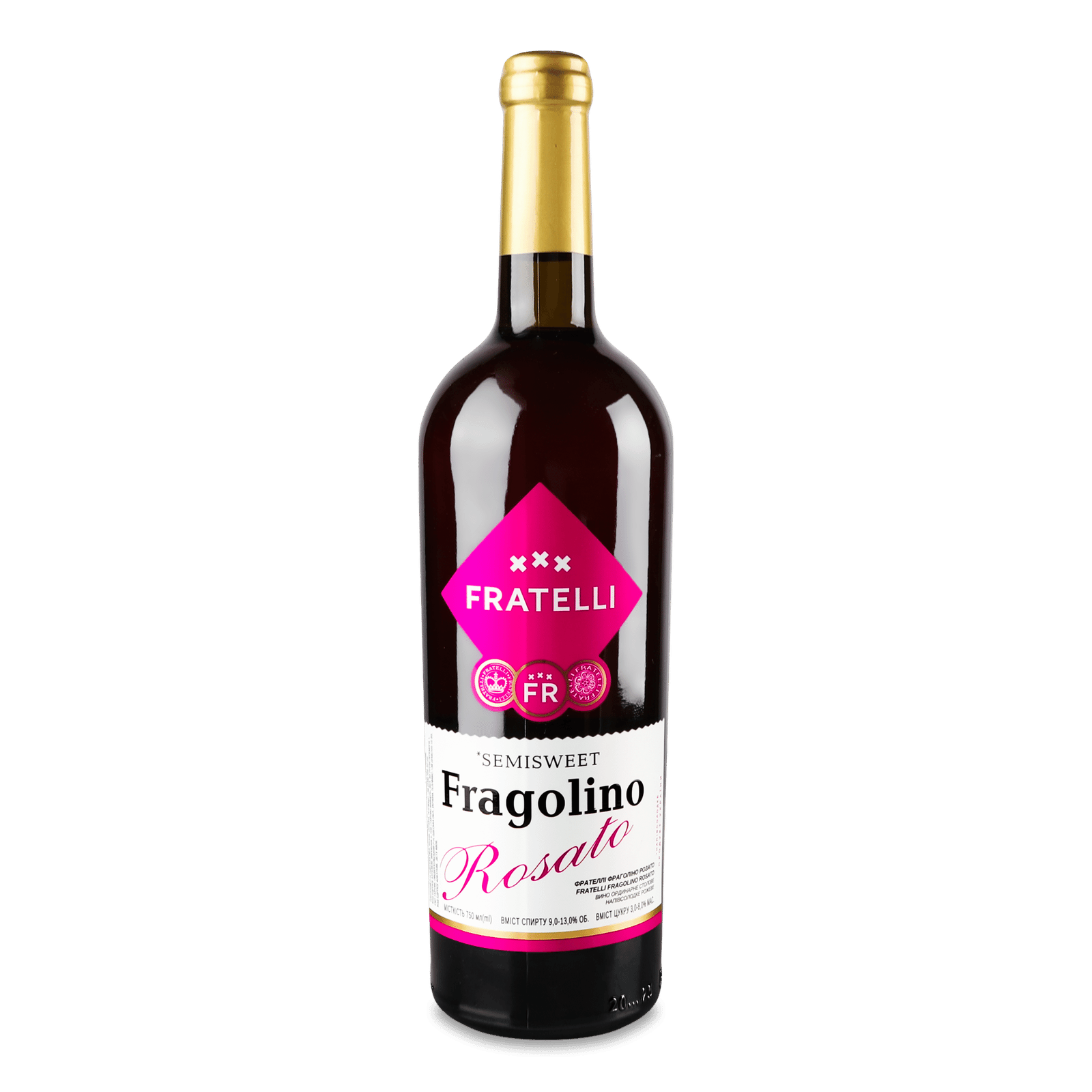 Вино Fratelli Fragolino Rosato напівсолодке - 1