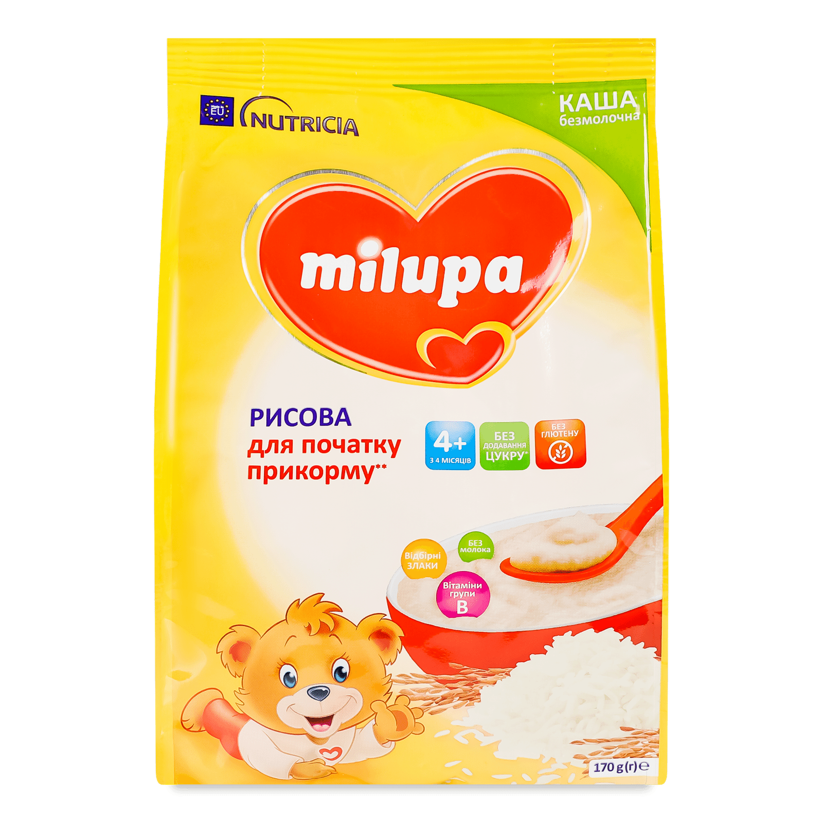 Каша рисова Milupa безмолочна від 4-х місяців - 1