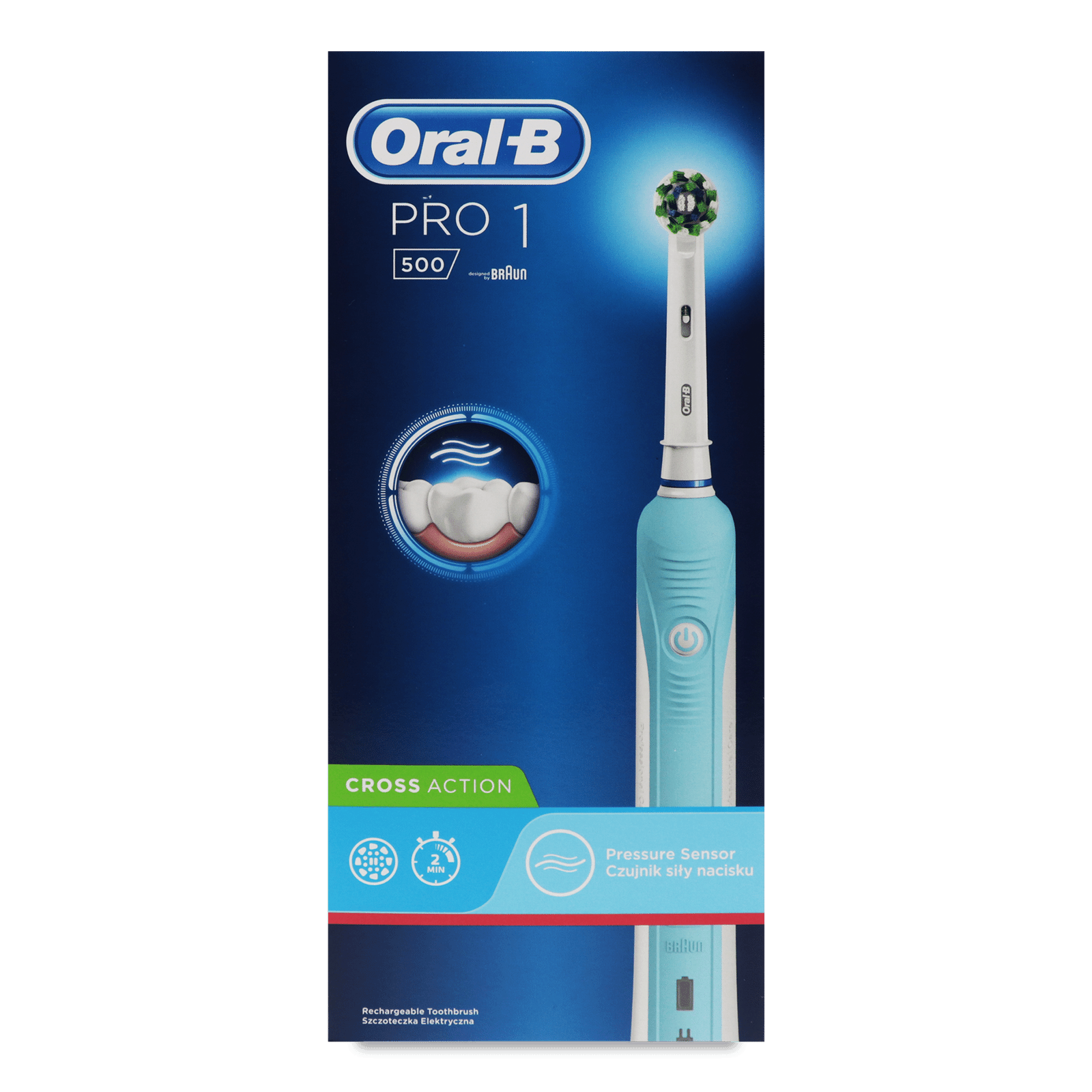 Електрична зубна щітка Oral-B Cross Action Pro 1 500 - 1
