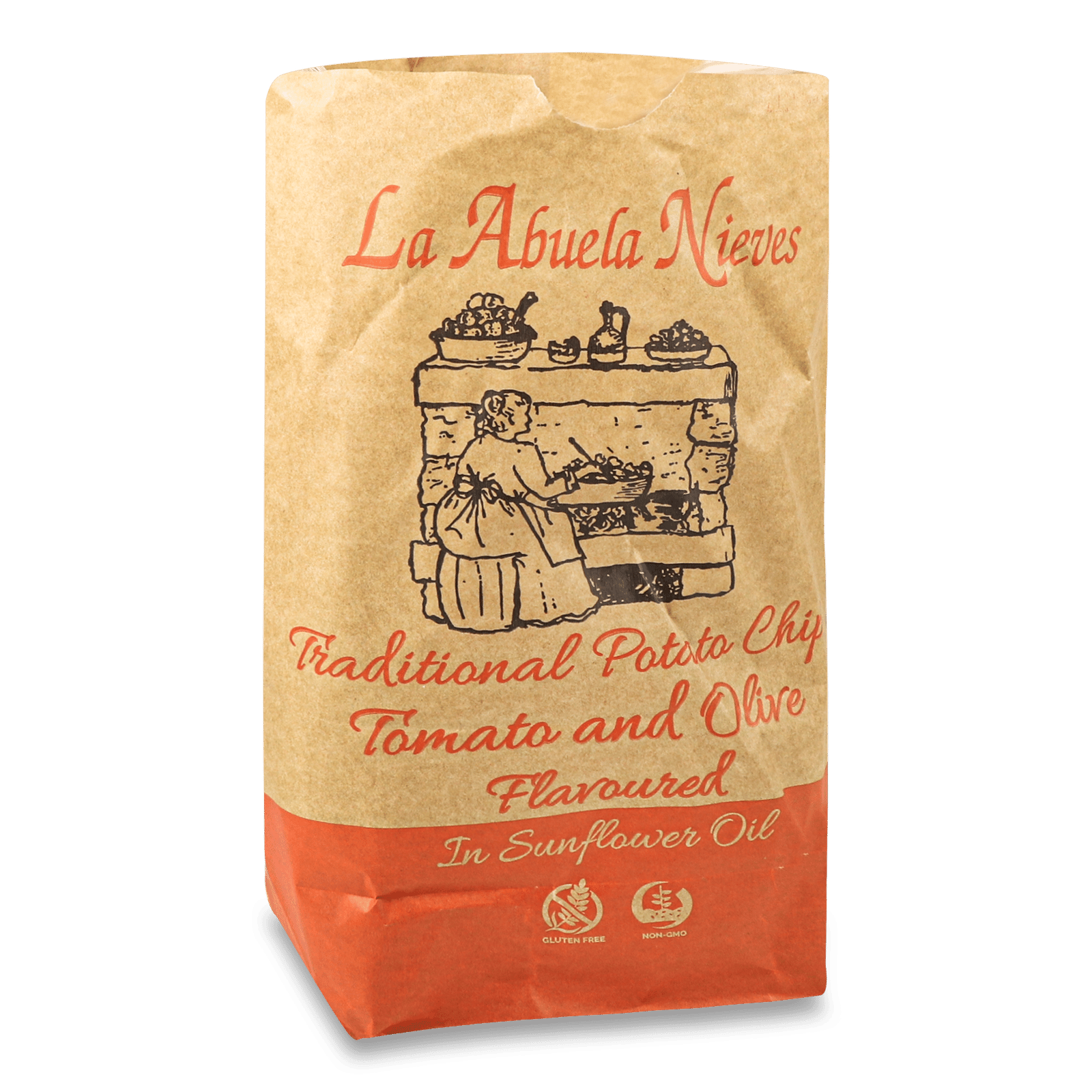 Чипси La Abuela Nieves зі смаком томатів та оливок - 1