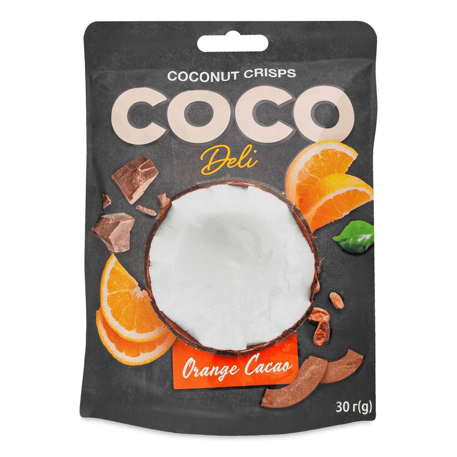Чипси CocoDeli кокосові апельсин-кориця-кава - 1
