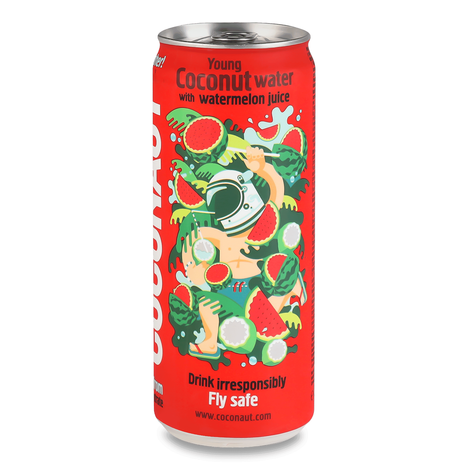 Напій Coconaut кокосовий з соком кавуна негазований з/б - 1