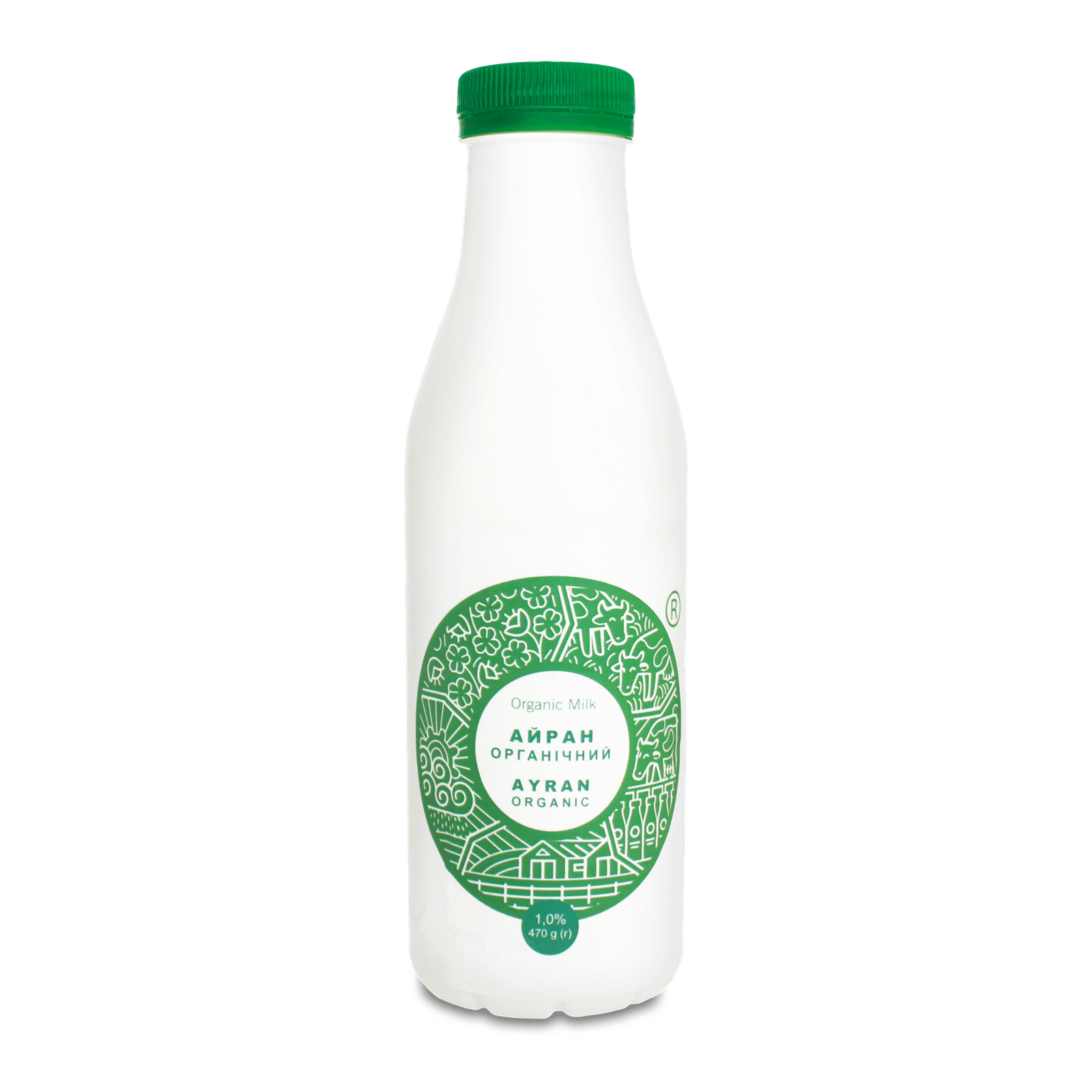 Напій кисломолочний Organic Milk Айран органічний 1% - 1