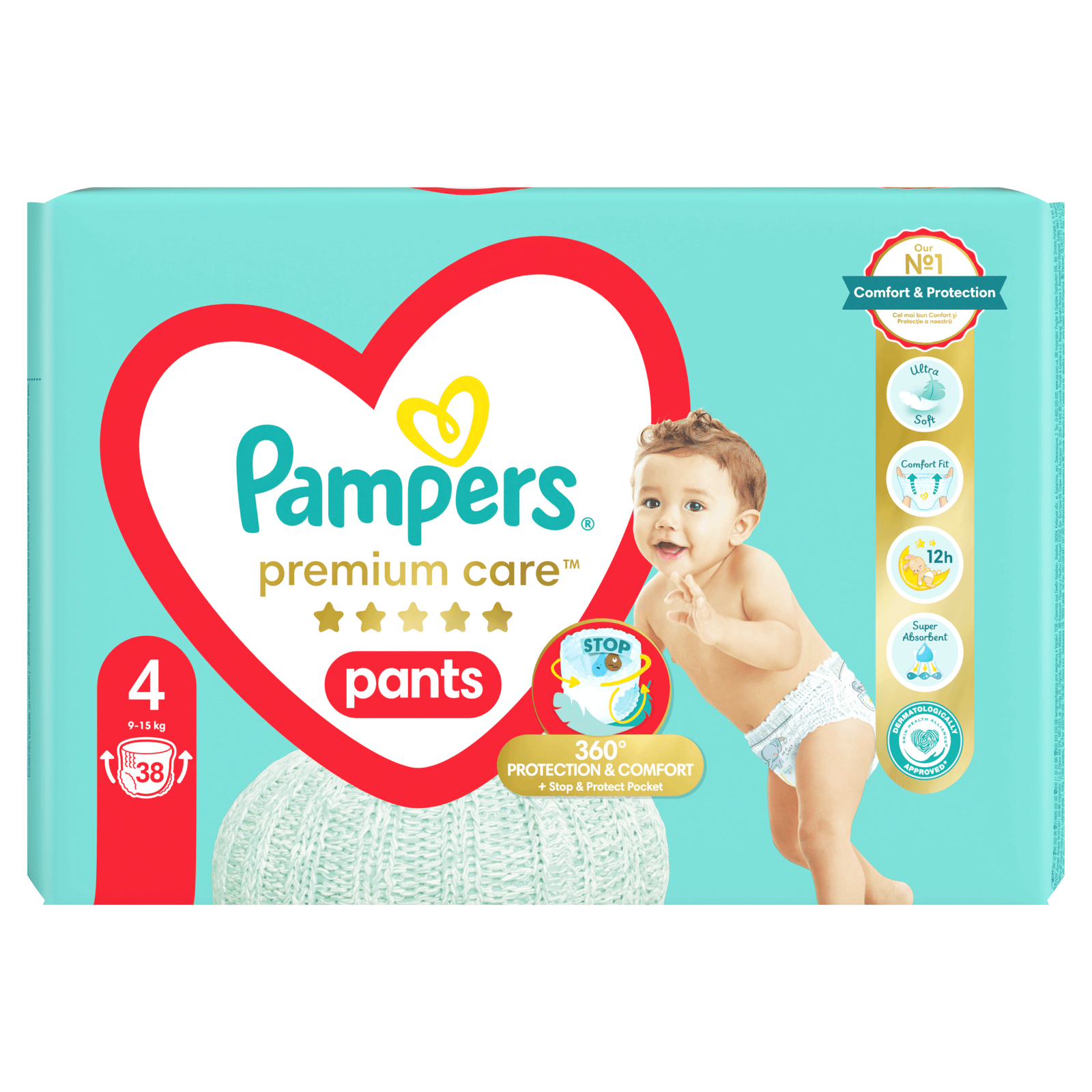 Підгузки-трусики Pampers Premium Care Pants 4 (9-15 кг) - 2