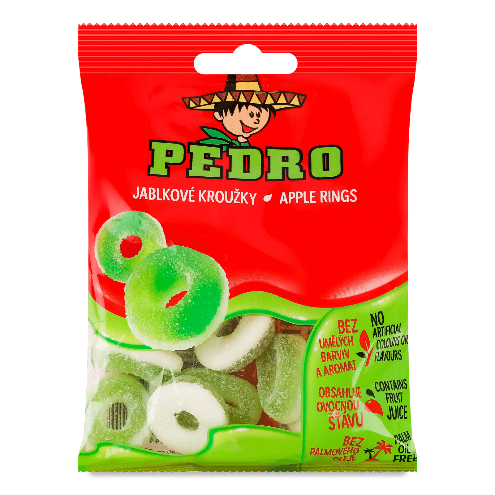 Цукерки Pedro «Яблучні кільця» жувальні - 1