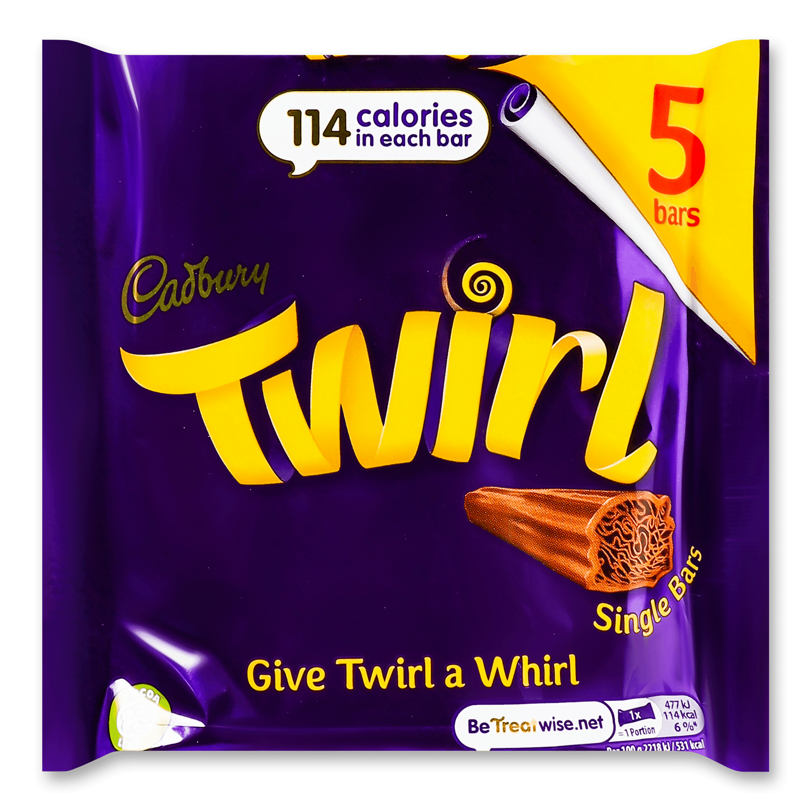 Батончики Cadbury Twirl шоколадні пористі - 1