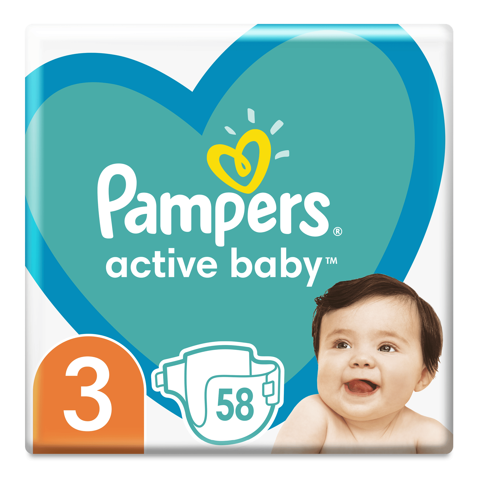 Підгузки Pampers Active Baby Midi (6-10 кг) - 1