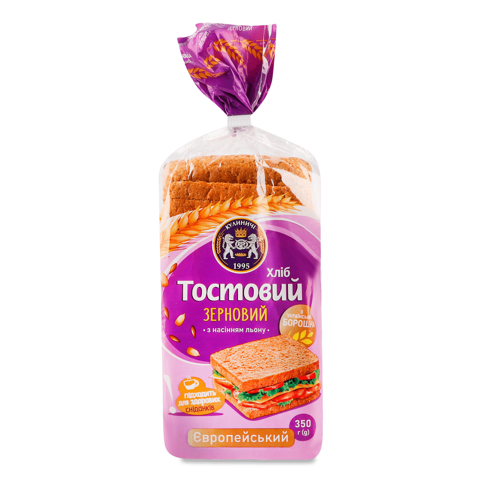 Хліб «Кулиничі» «Європейський» тостовий зерновий - 1