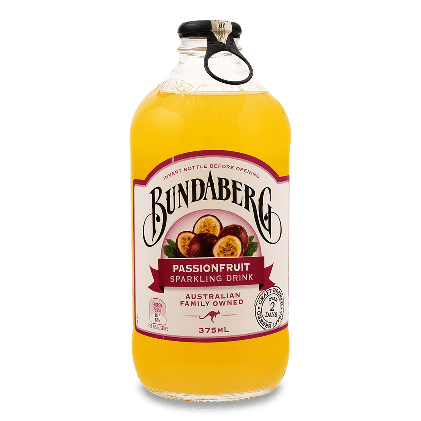 Напій Bundaberg Passionfruit безалкогольний сильногазований - 1