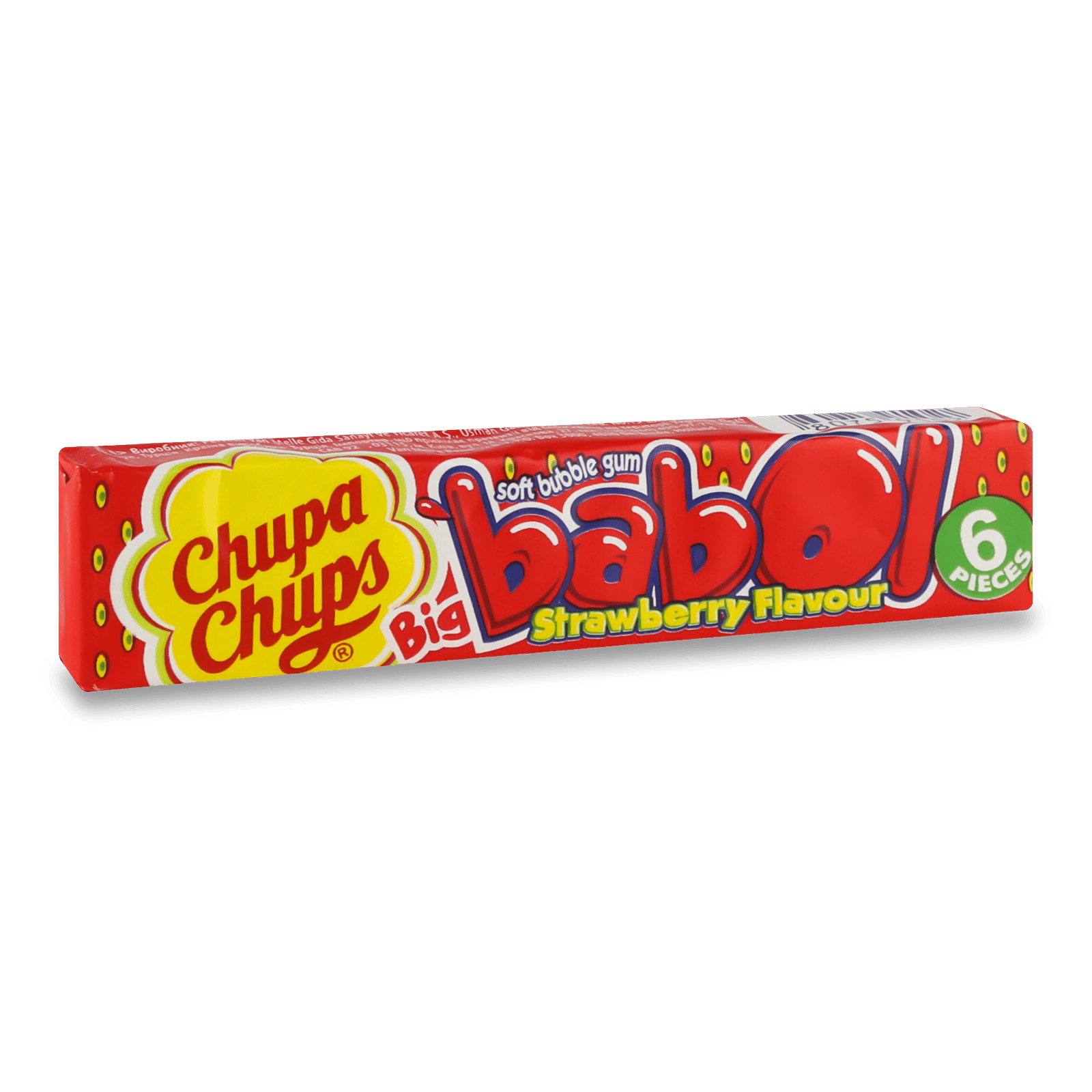Гумка жувальна Chupa Chups Big Babol смак полуниці - 1