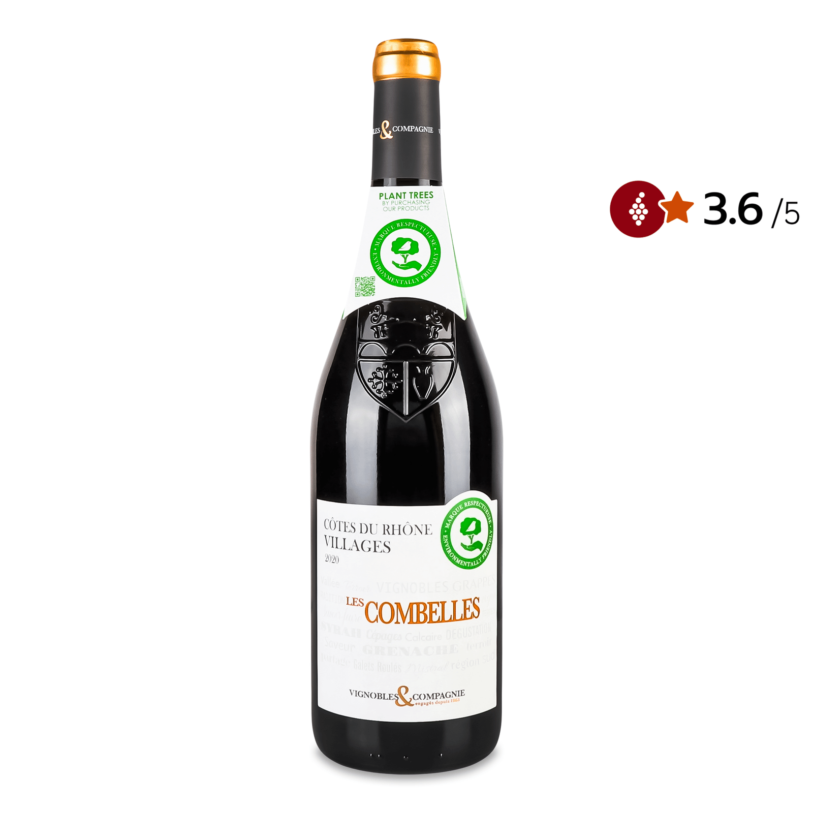 Вино La Rhodanienne Cotes du Rhone Villages Les Combelles - 1