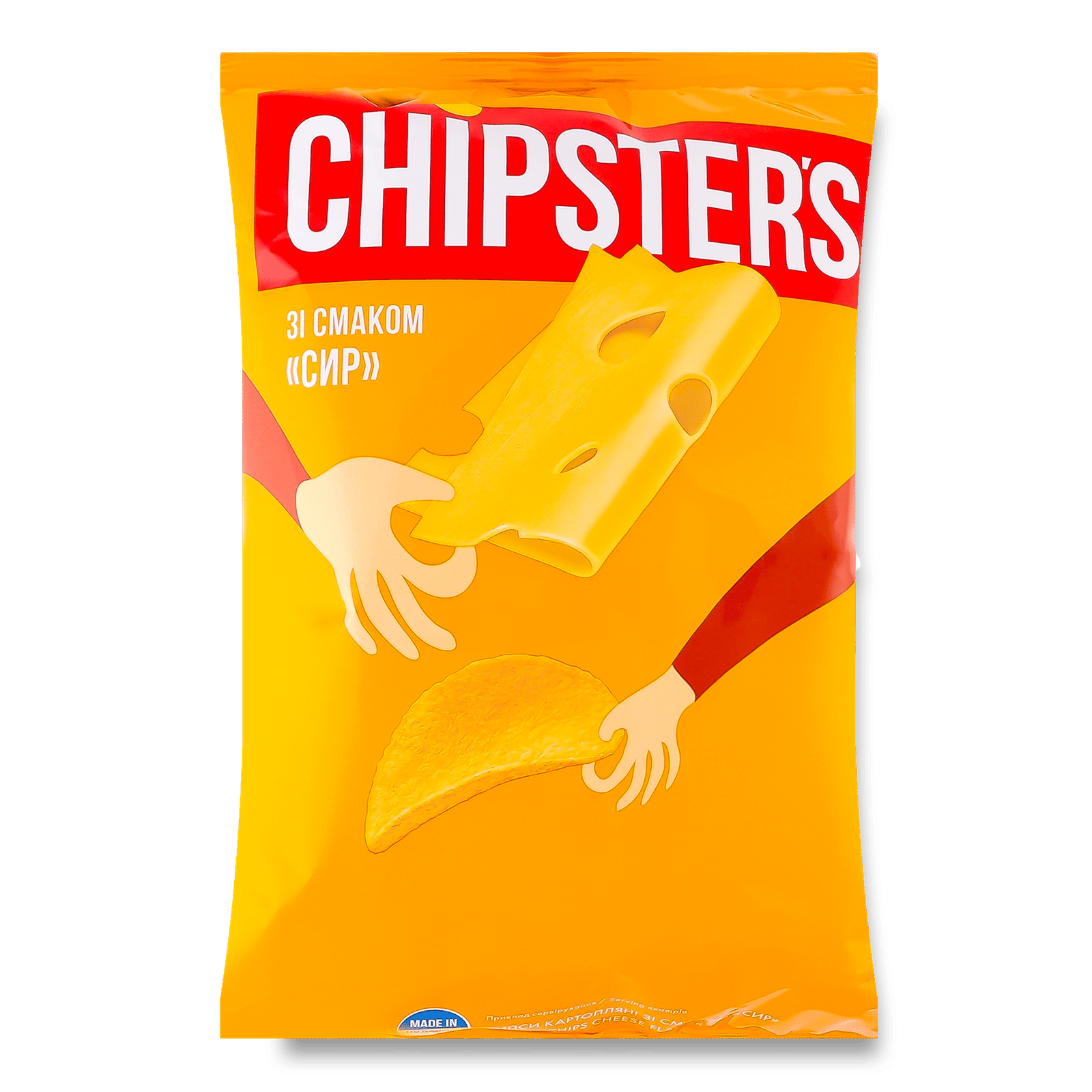 Чипси Flint Chipster's натуральні зі смаком сиру - 1