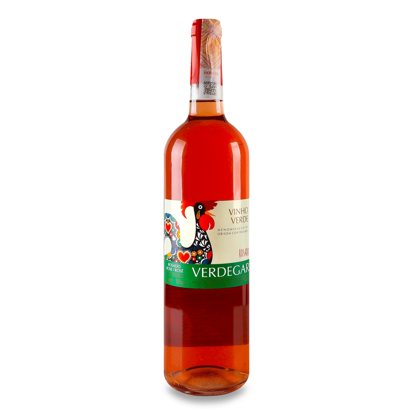 Вино Verdegar Vinho Verde Rosado рожеве сухе - 1