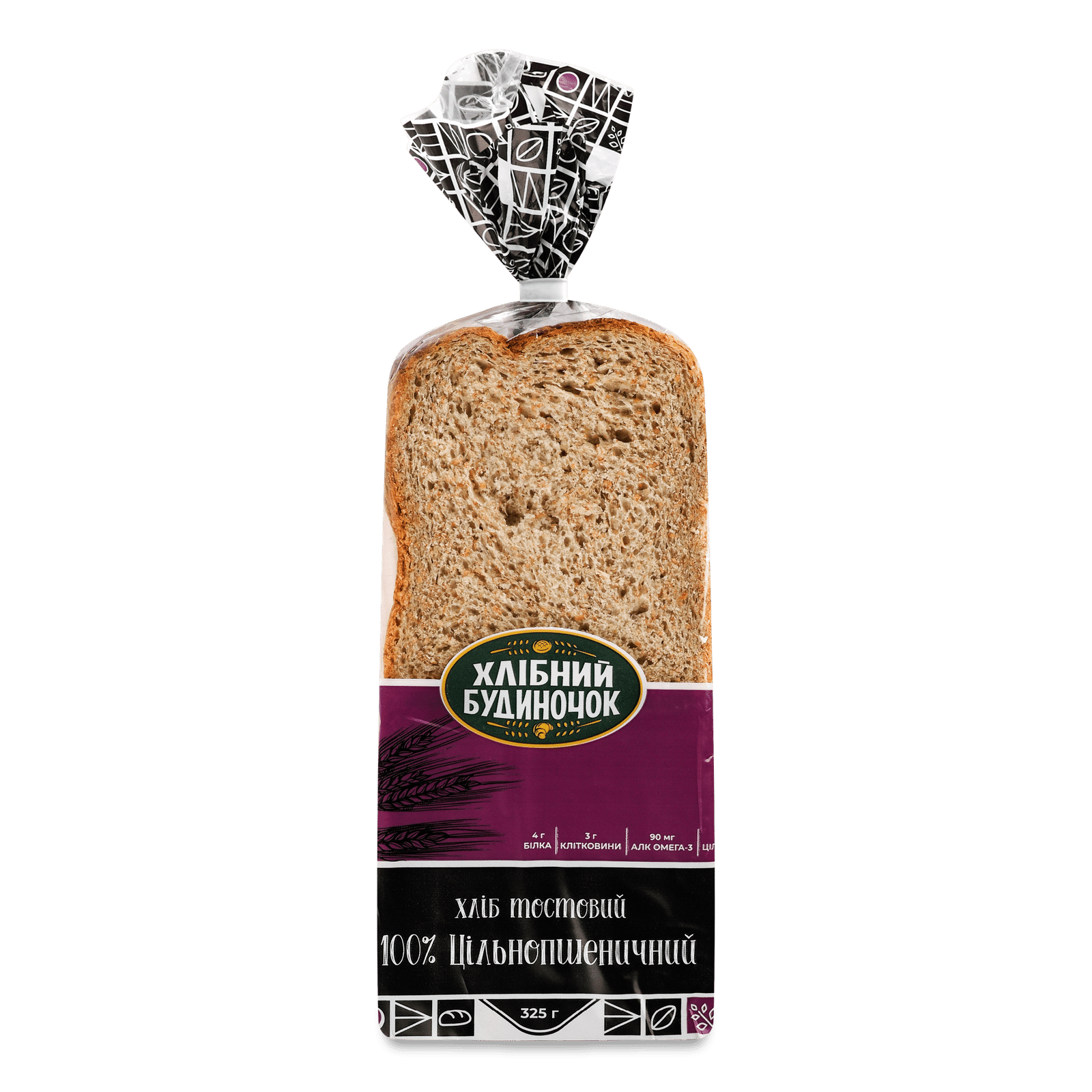 Хліб Хлібний будиночок Тостовий 100% цільнопшеничн - 1