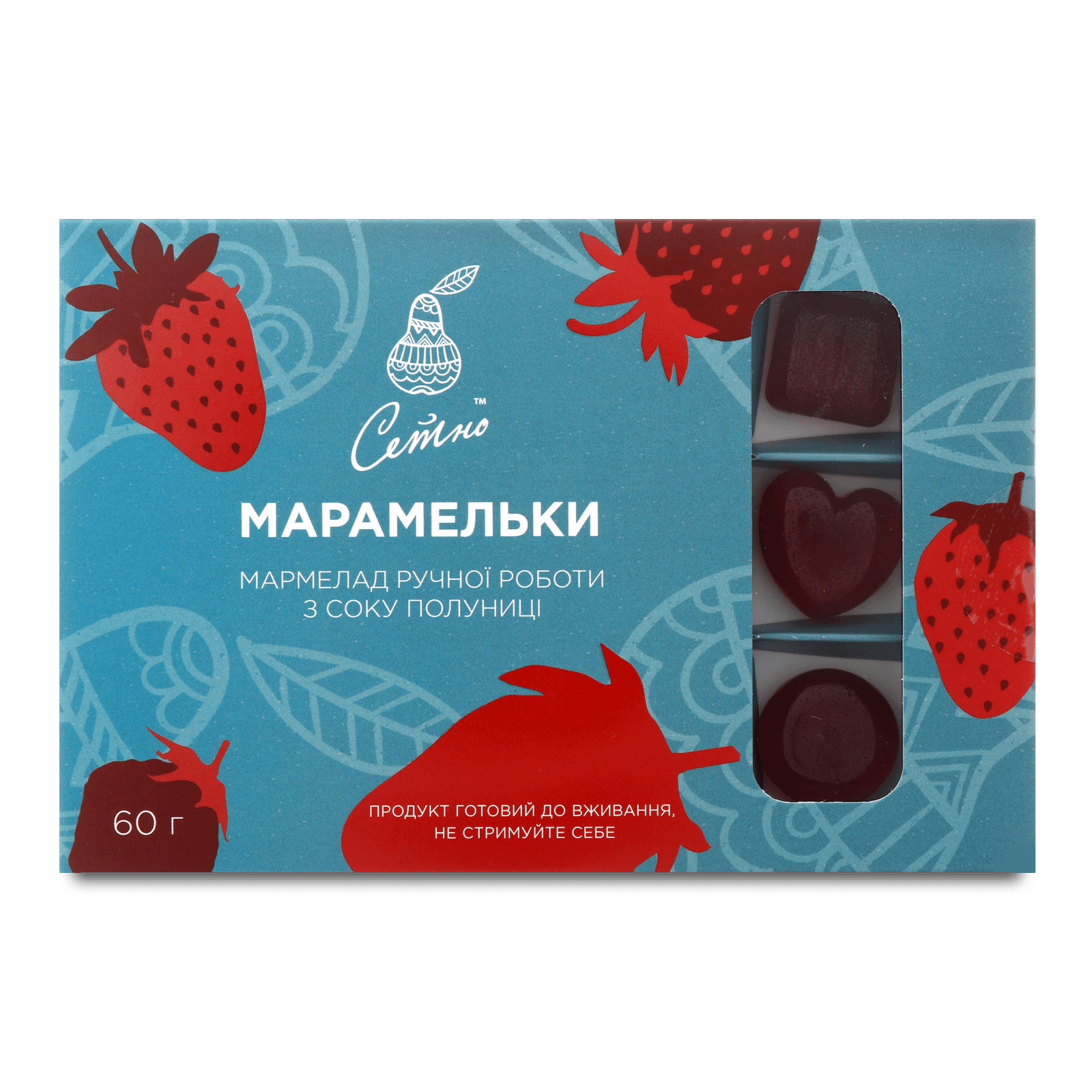Мармелад «Лавка традицій» «Сетно» «Марамельки» з соку полуниці - 1