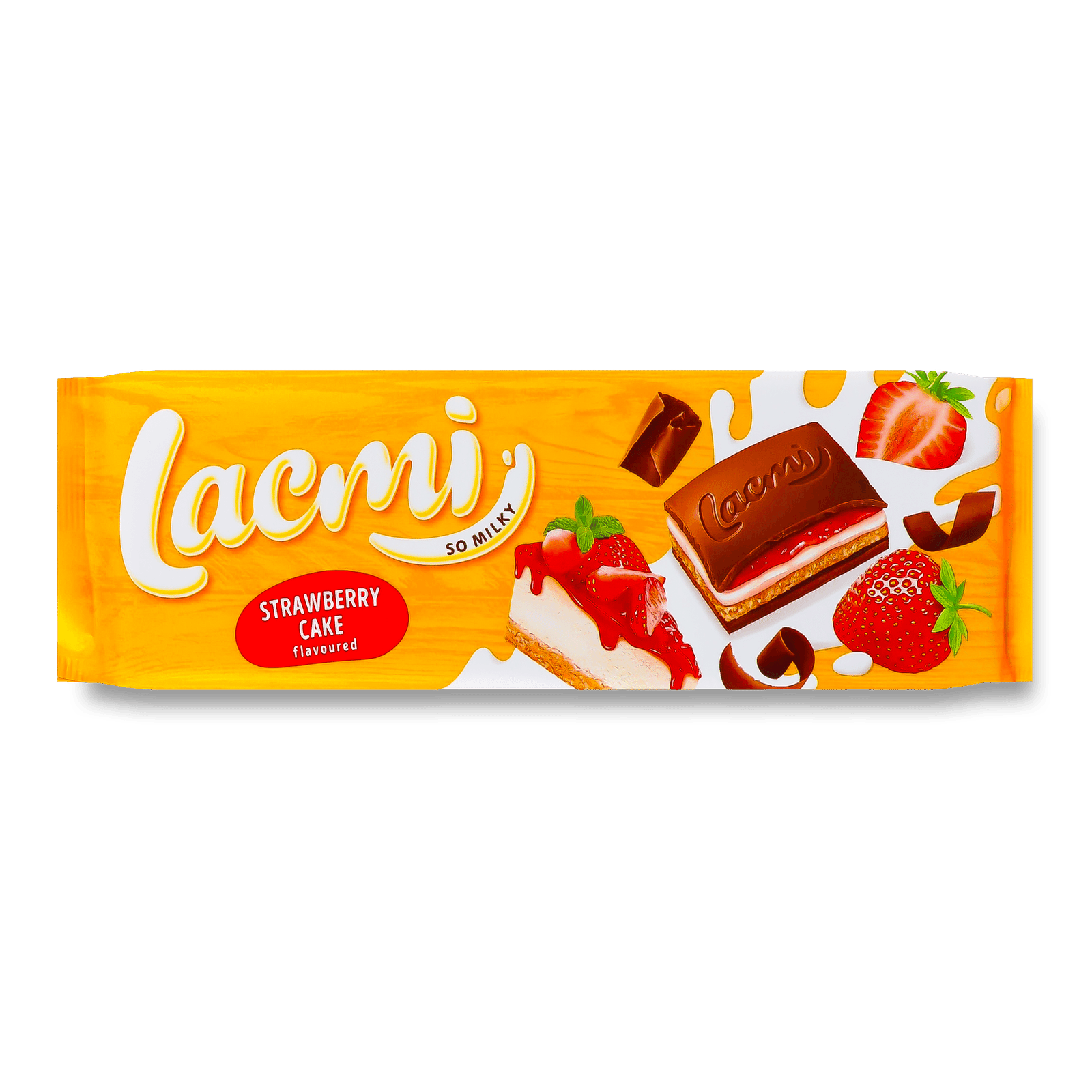 Шоколад Roshen Lacmi Strawberry cake молочний - 1
